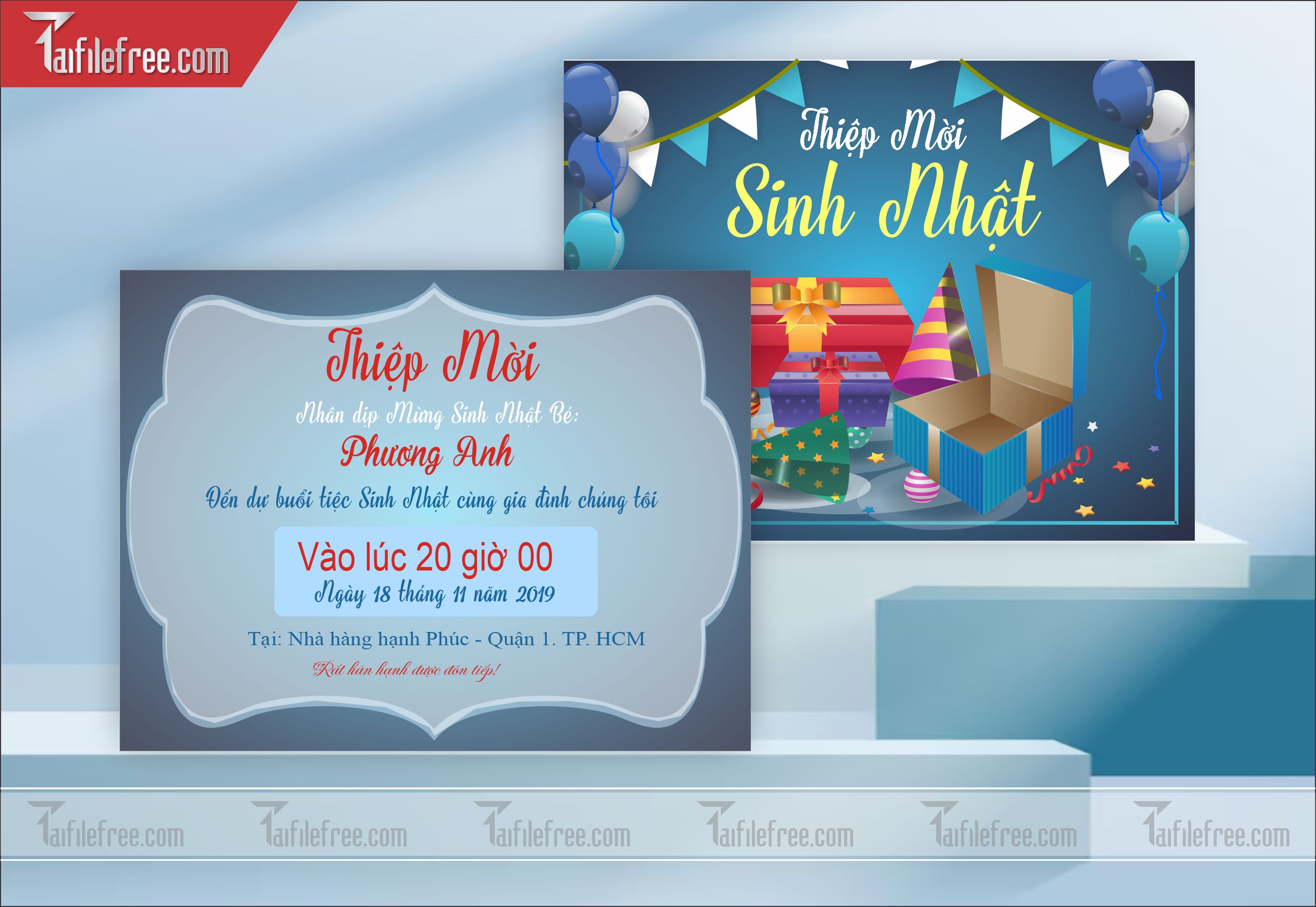 File Thiết Kế Thư Mời Sinh Nhật, Liên Hoan_TM25