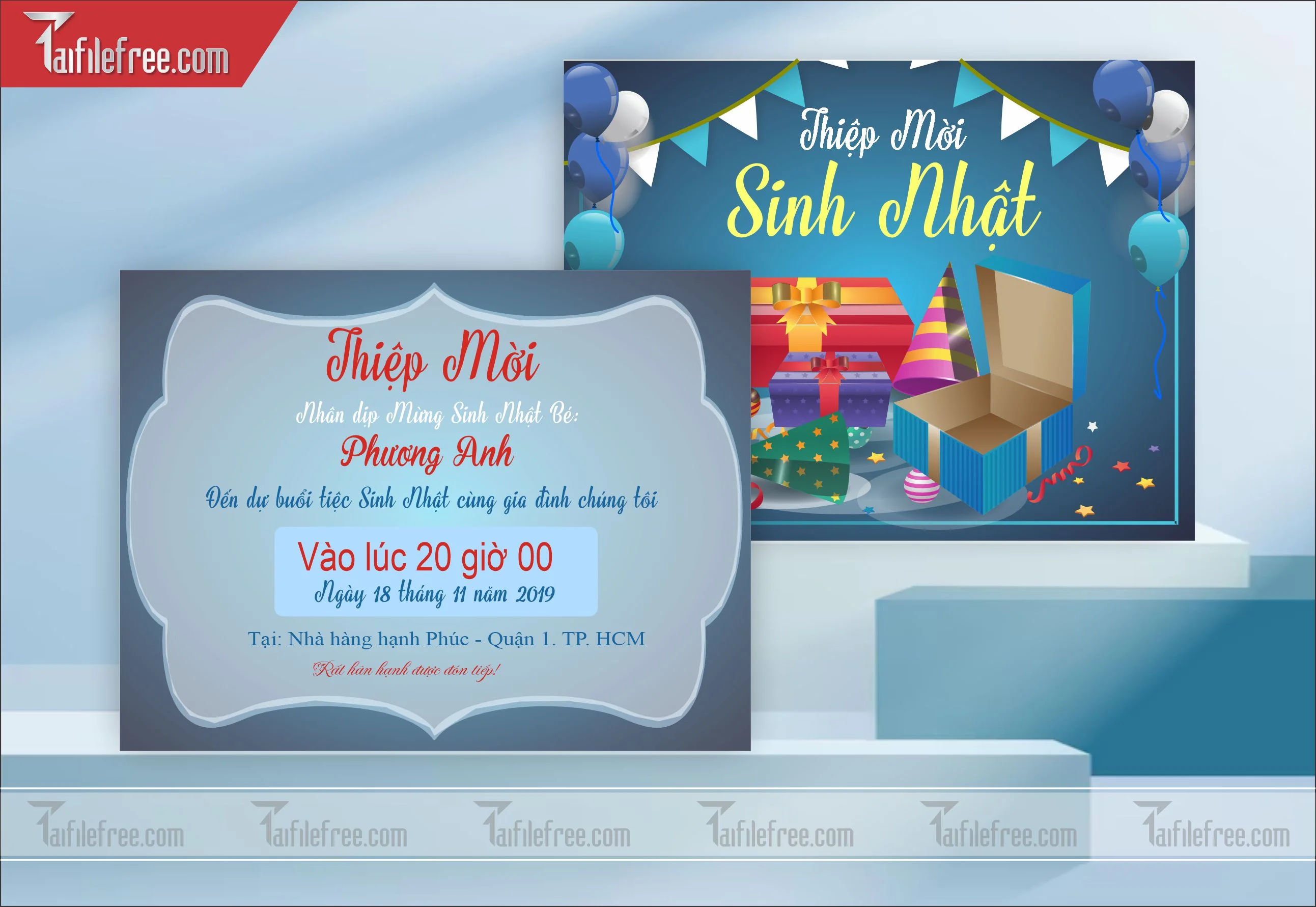 File Thiết Kế Thư Mời Sinh Nhật, Liên Hoan_TM25