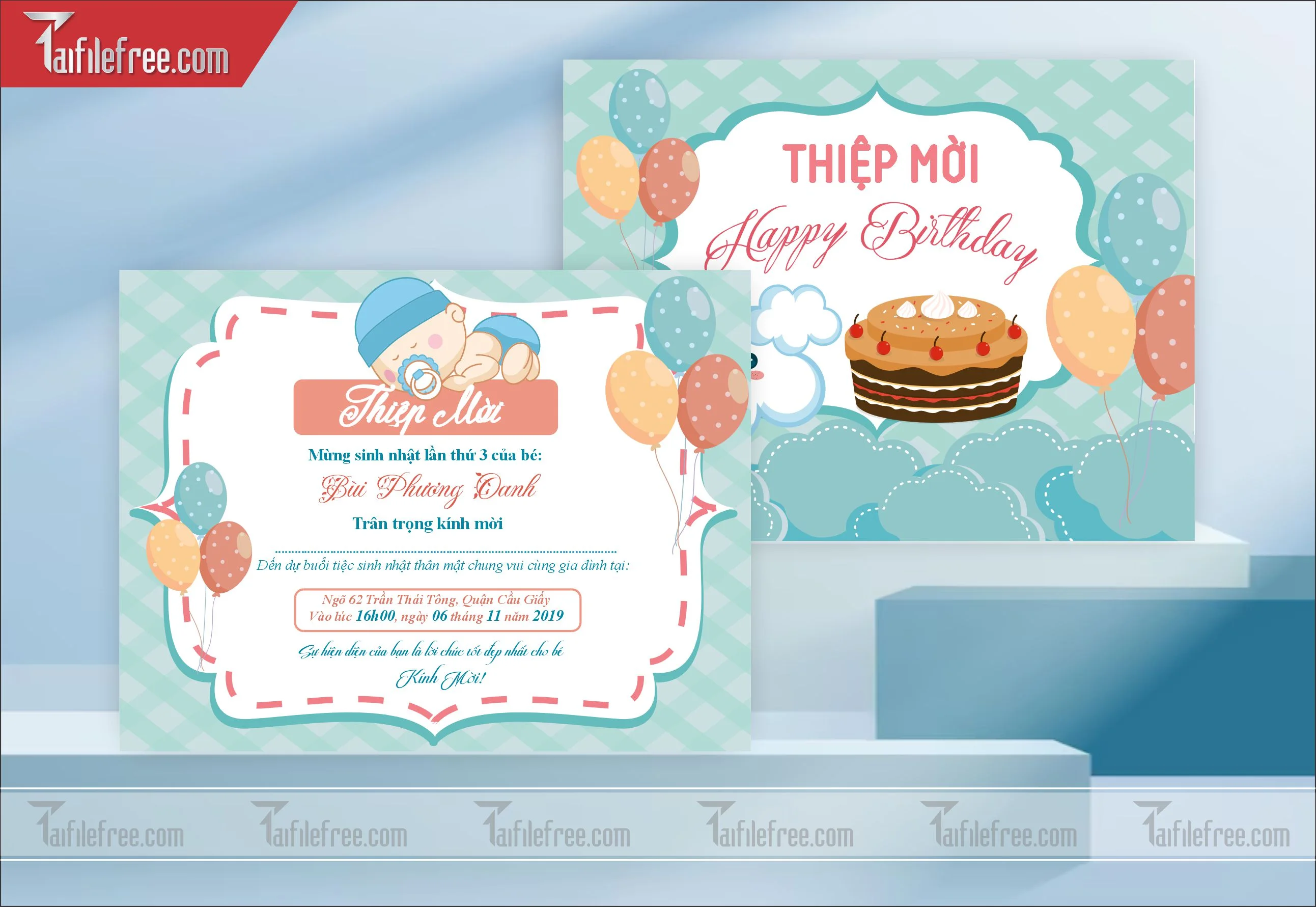 File Thiết Kế Thư Mời Sinh Nhật, Liên Hoan_TM27