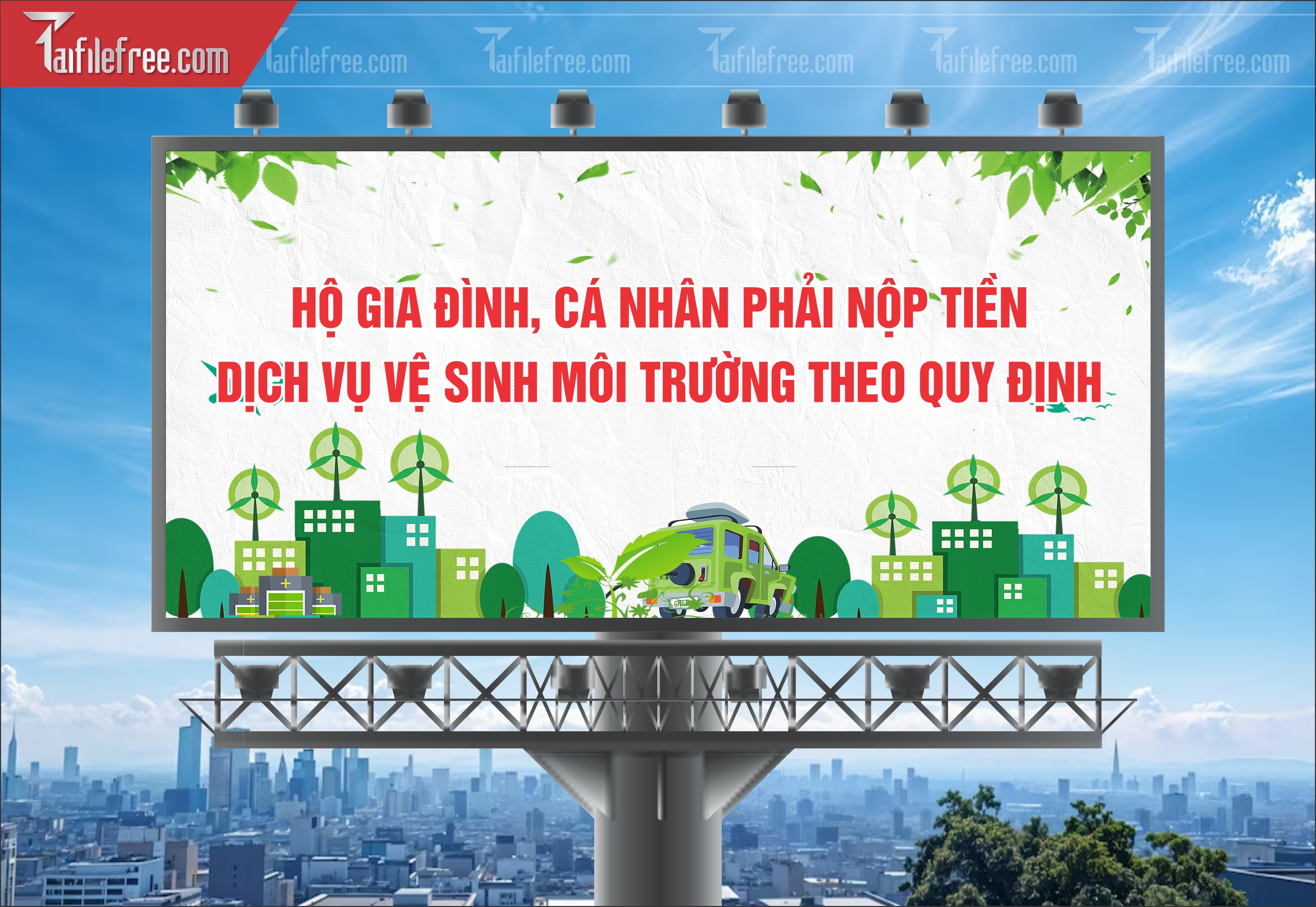 Banner  Bảo Vệ Môi Trường Xanh Sạch Đẹp TMT02