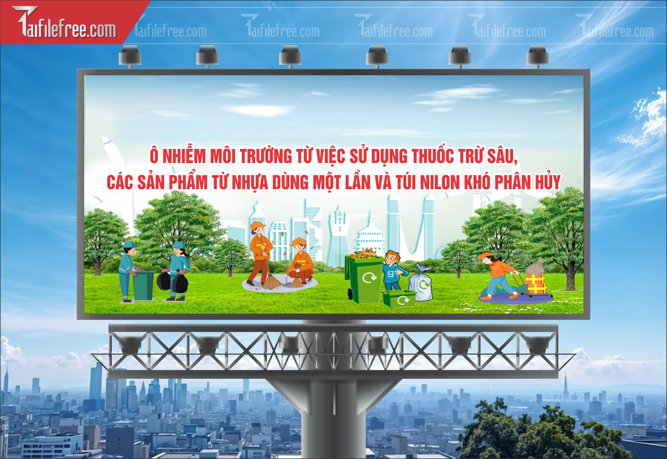 Banner  Bảo Vệ Môi Trường Xanh Sạch Đẹp TMT04
