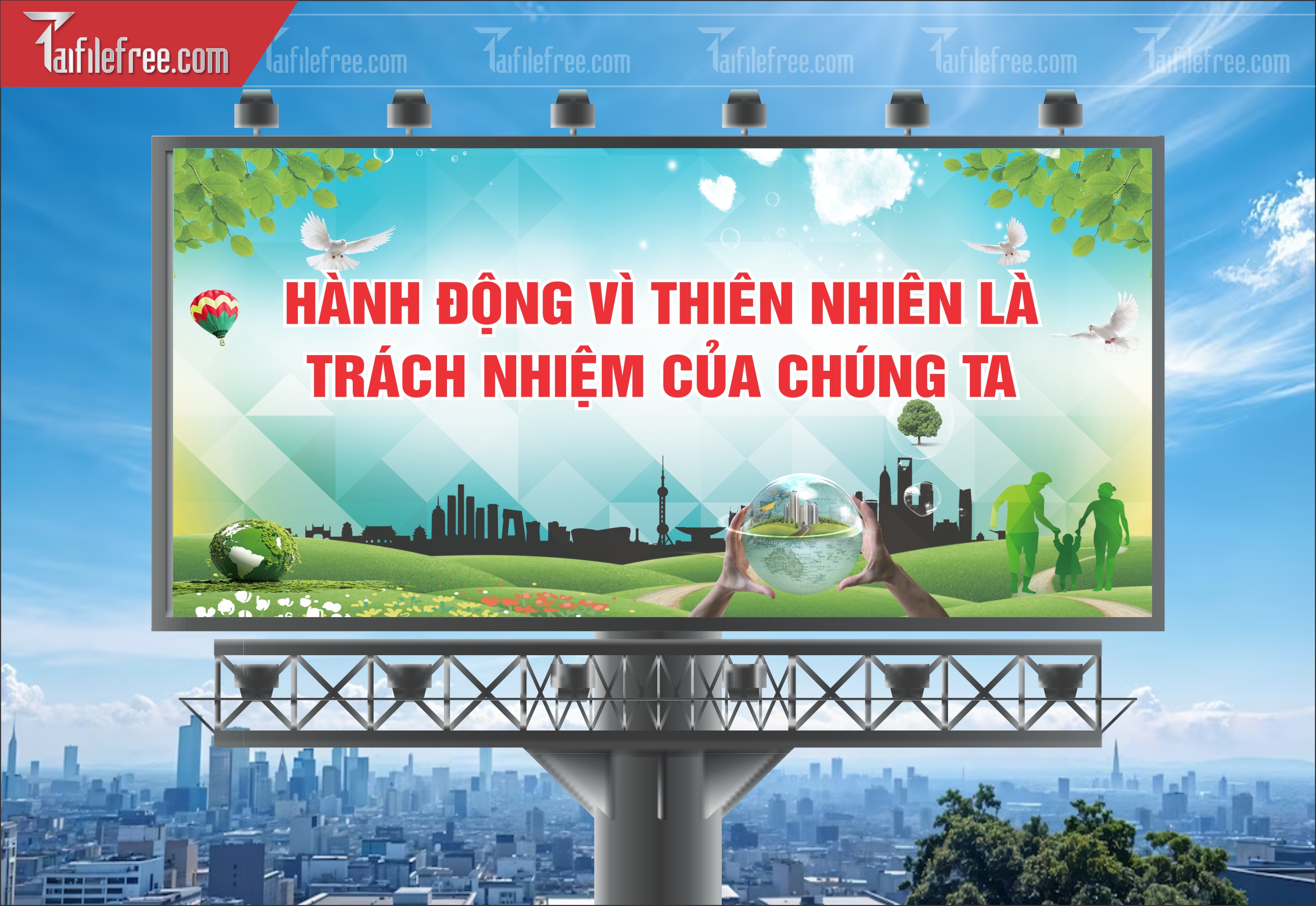 Banner  Bảo Vệ Môi Trường Xanh Sạch Đẹp TMT06