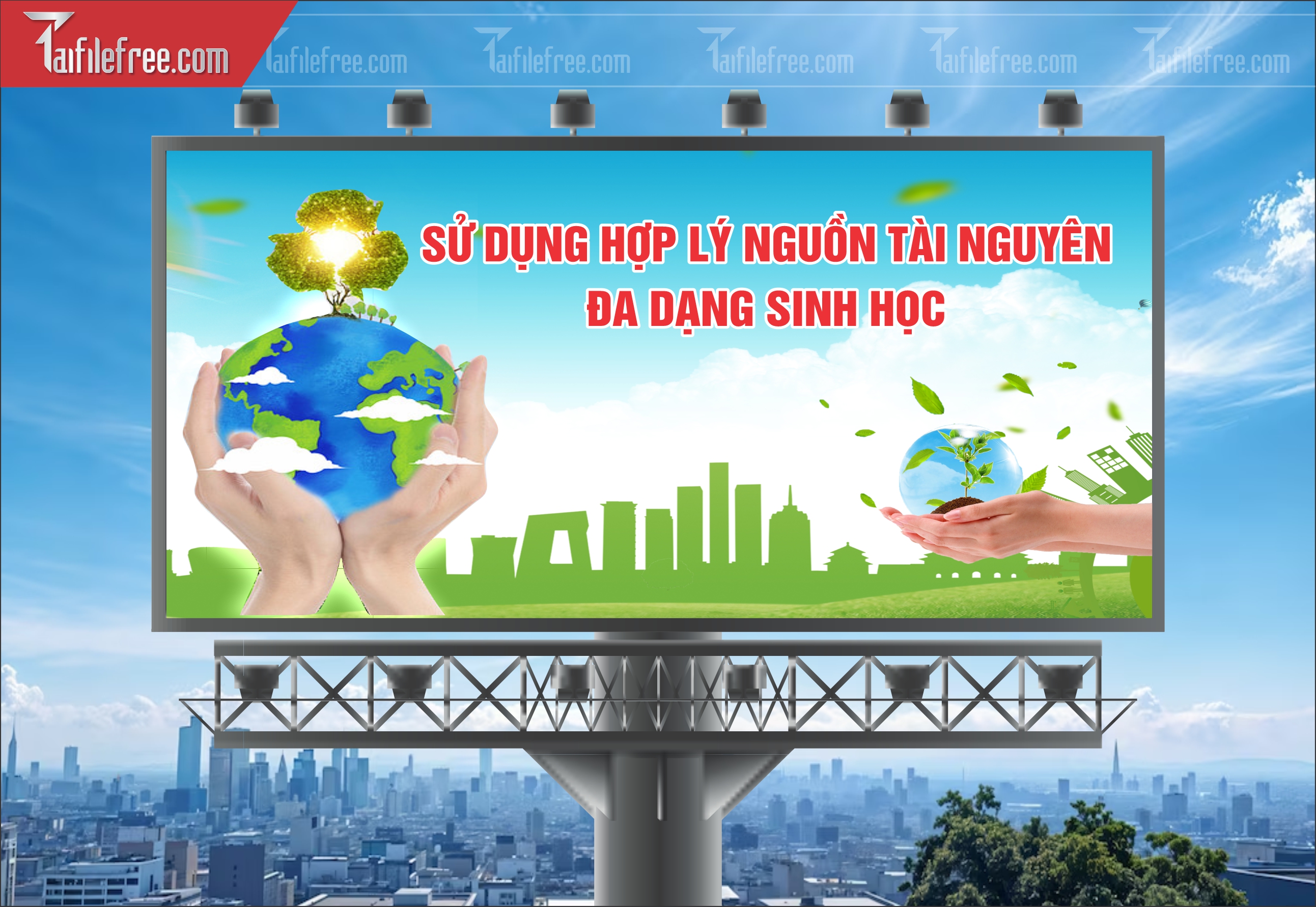 Banner  Bảo Vệ Môi Trường Xanh Sạch Đẹp TMT07