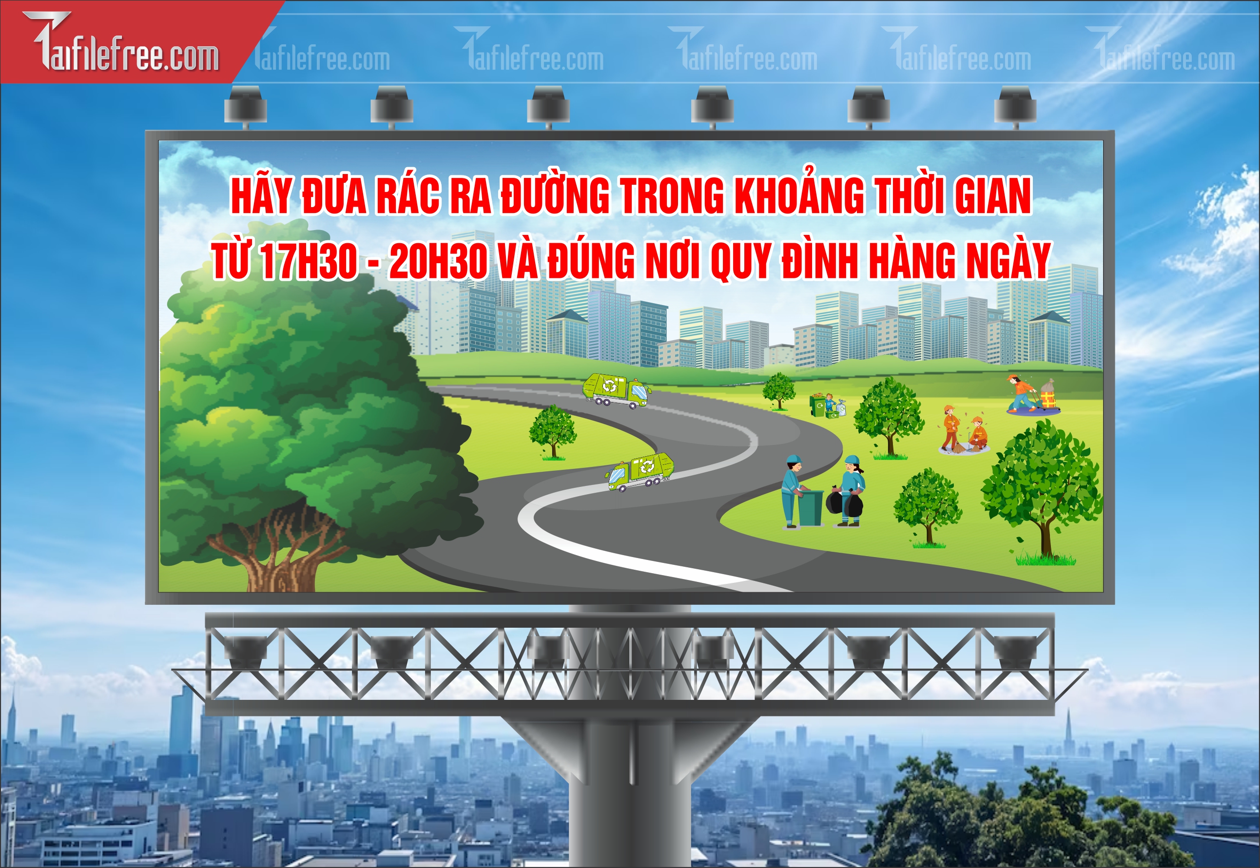 Banner  Bảo Vệ Môi Trường Xanh Sạch Đẹp TMT09