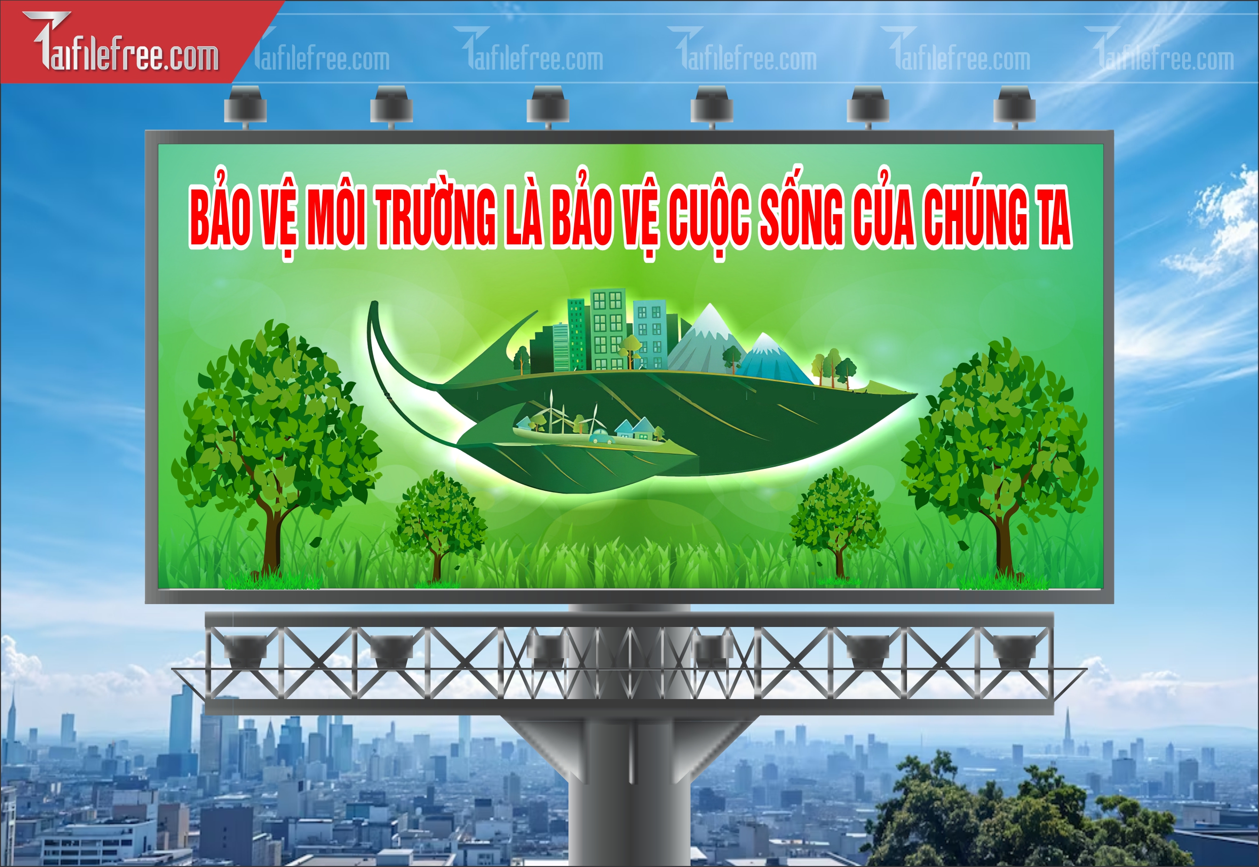 Banner  Bảo Vệ Môi Trường Xanh Sạch Đẹp TMT10