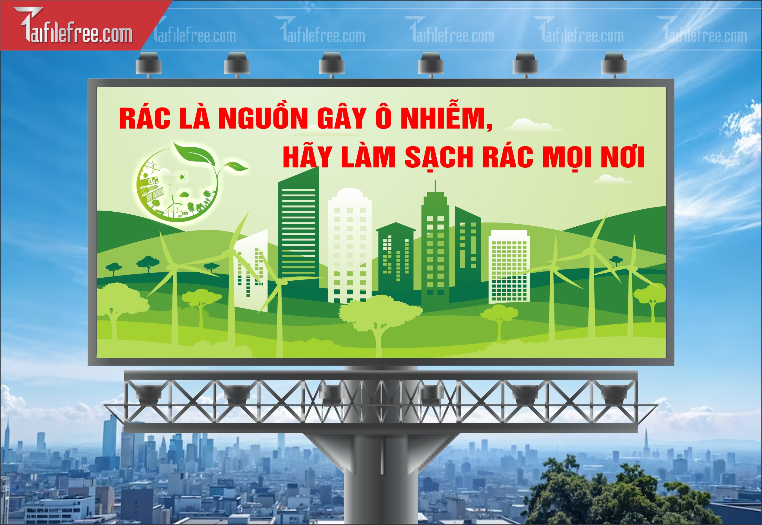 Banner  Bảo Vệ Môi Trường Xanh Sạch Đẹp TMT11
