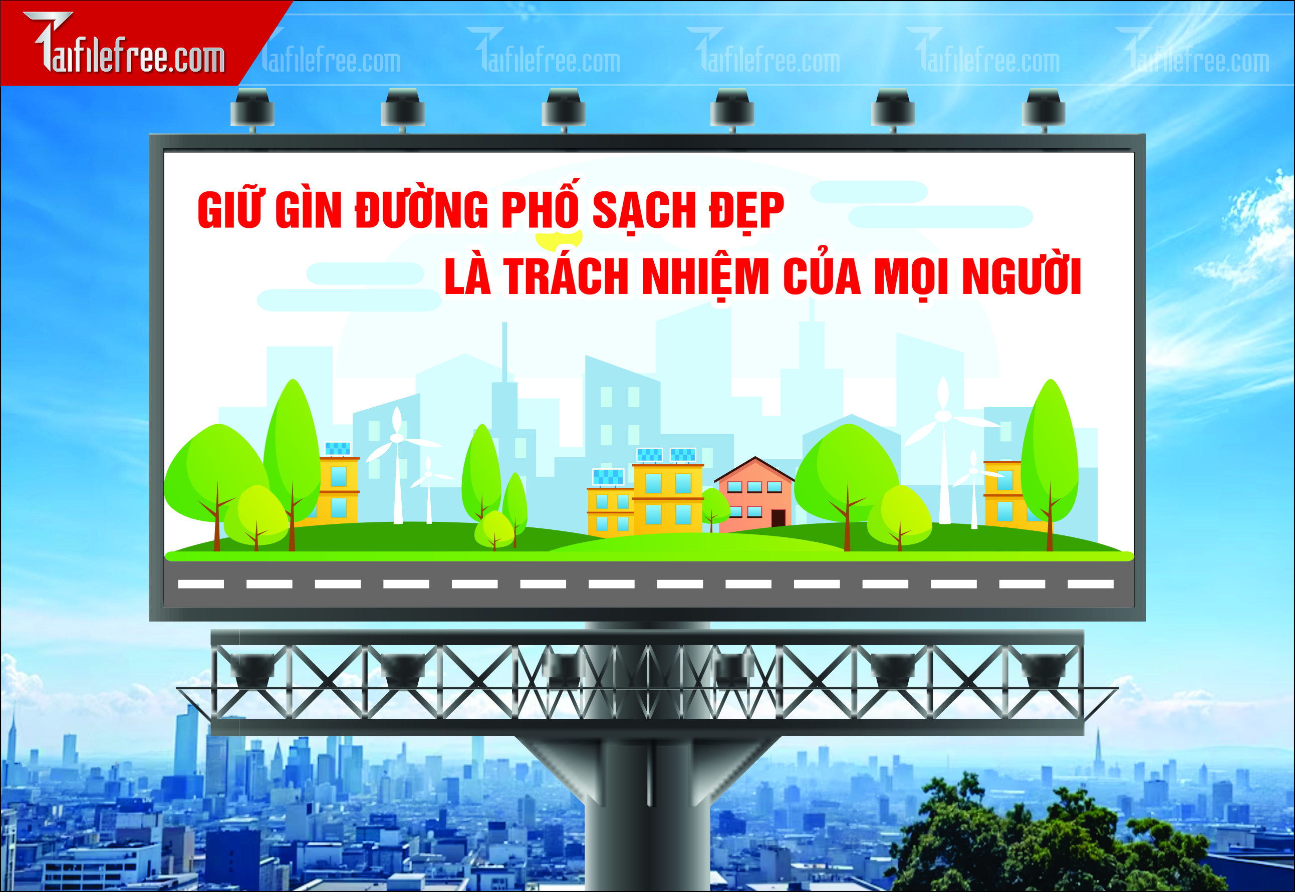 Banner  Bảo Vệ Môi Trường Xanh Sạch Đẹp TMT12