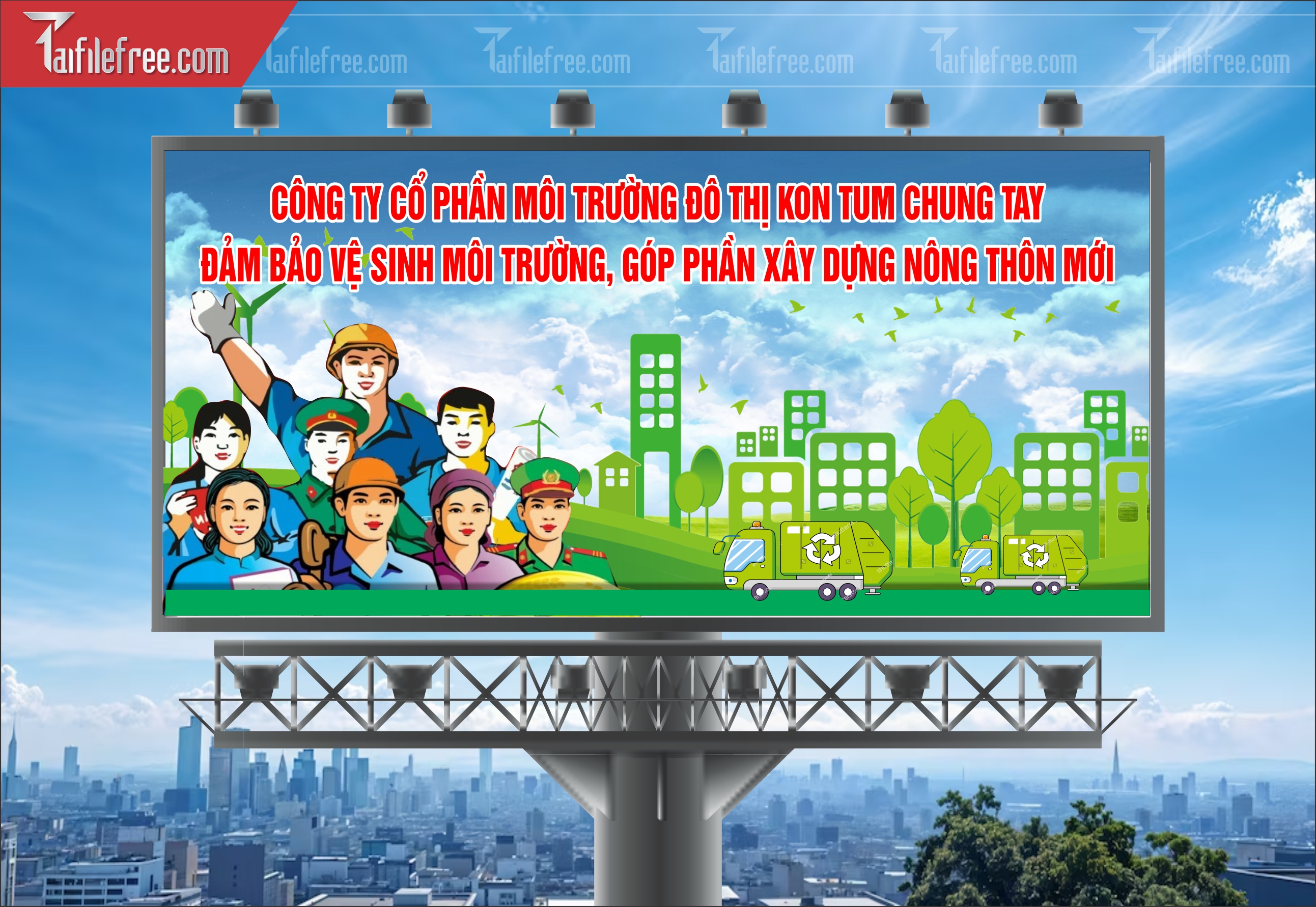 Banner  Bảo Vệ Môi Trường Xanh Sạch Đẹp TMT13