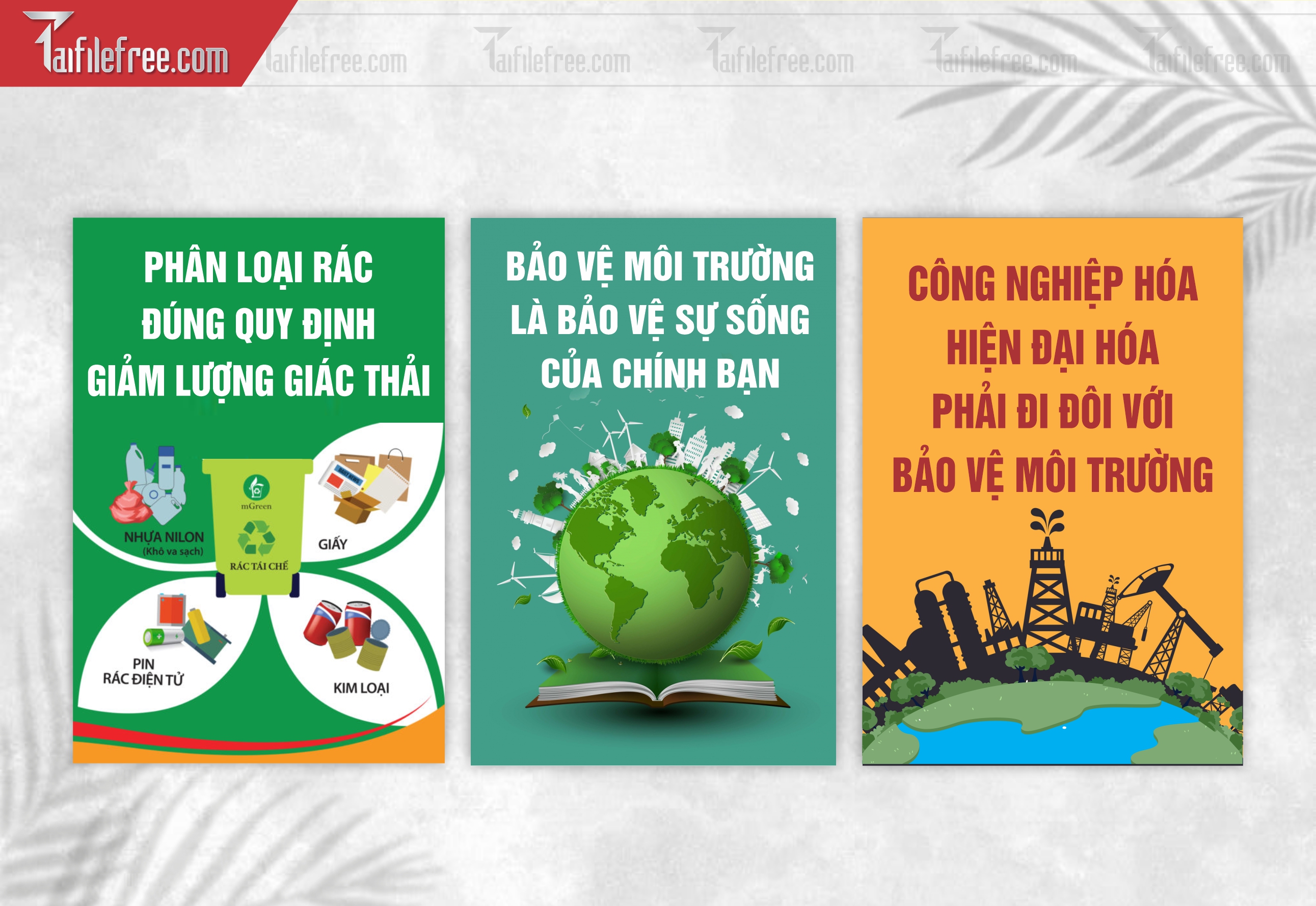 Banner Bảo Vệ Môi Trường Xanh Sạch Đẹp TMT17