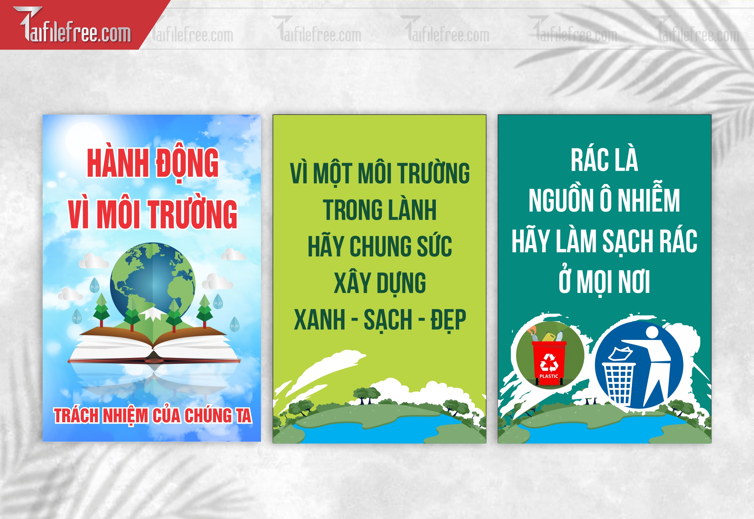 Banner Bảo Vệ Môi Trường Xanh Sạch Đẹp TMT18