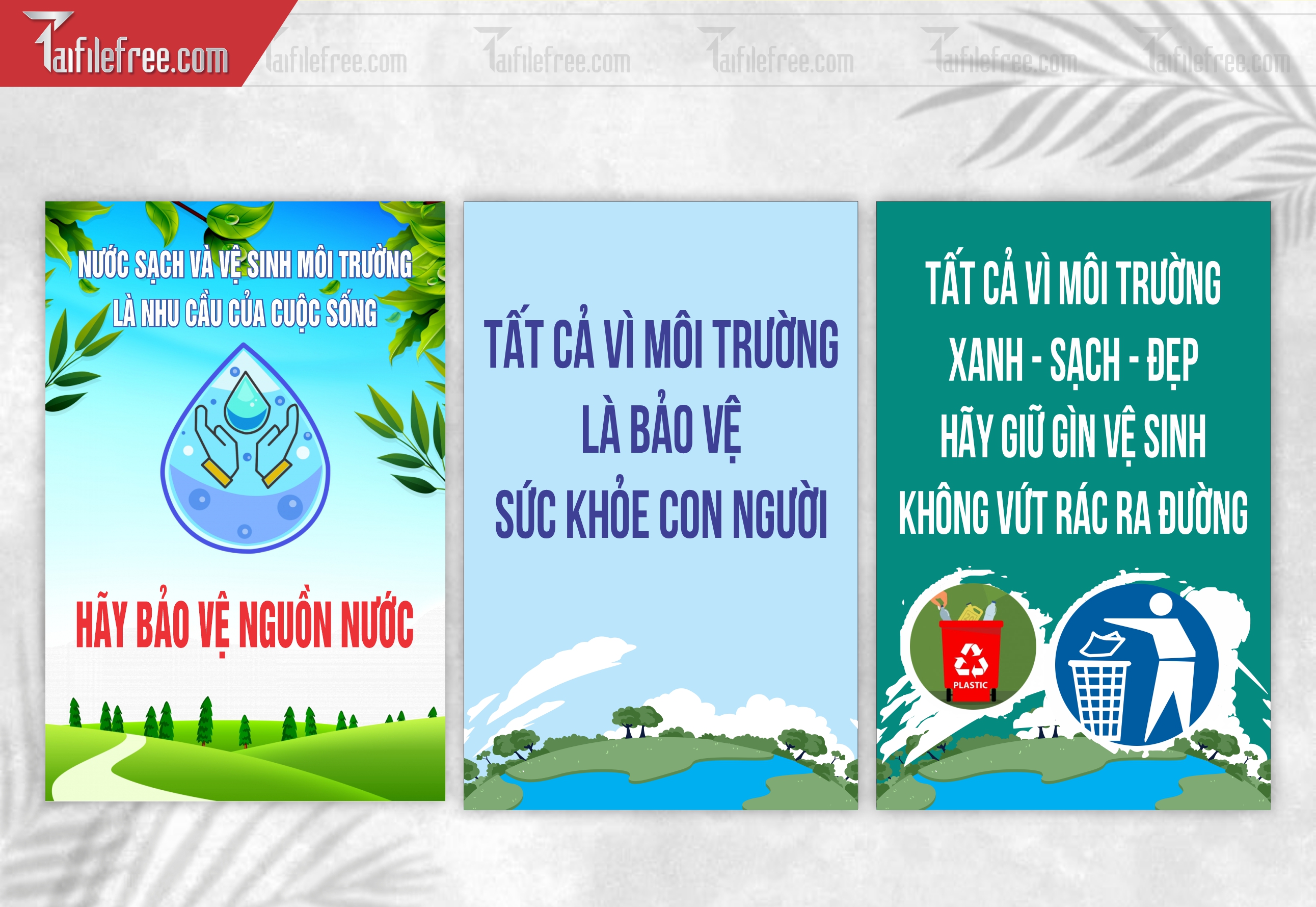 Banner Bảo Vệ Môi Trường Xanh Sạch Đẹp TMT19