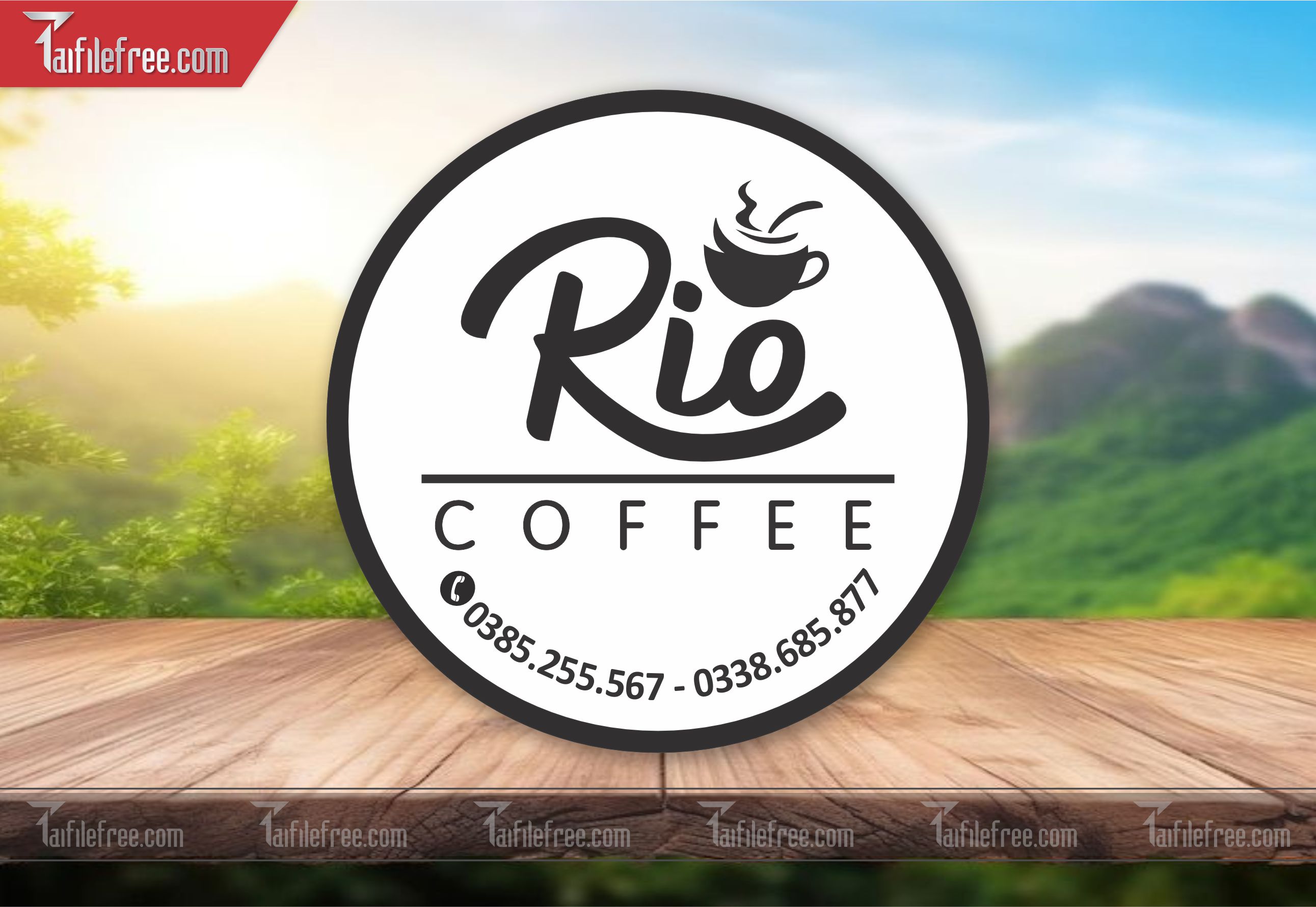 Mẫu Thiết Kế Tem Nhãn Sản Phẩm, Tem Coffee TN28