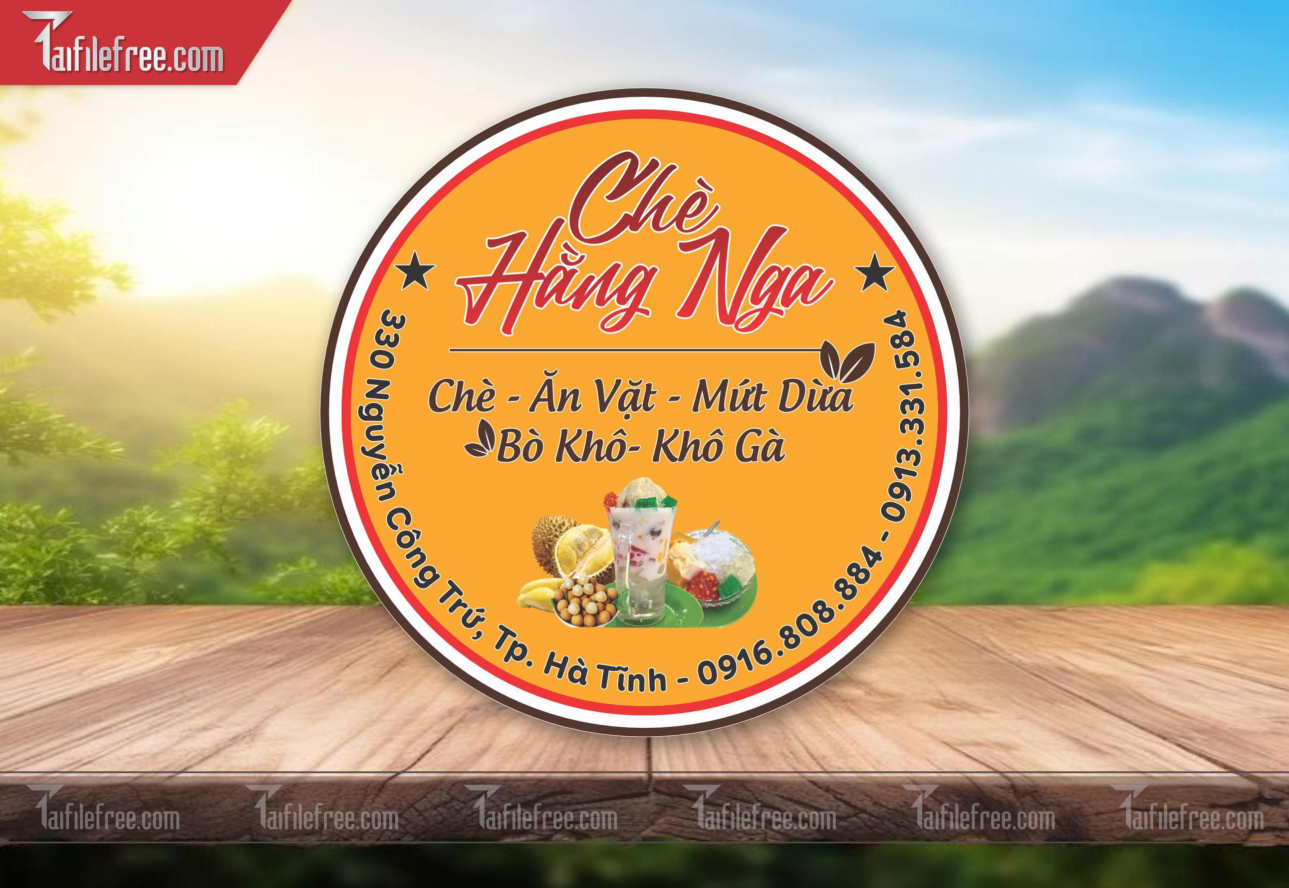 Mẫu Thiết Kế Tem Nhãn Sản Phẩm, Tem Chè TN44