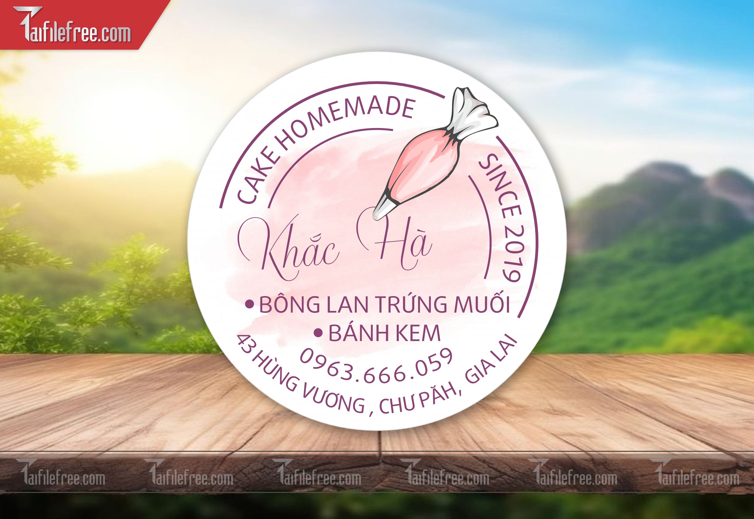 Mẫu Thiết Kế Tem Nhãn Sản Phẩm, Tem Bánh TN52