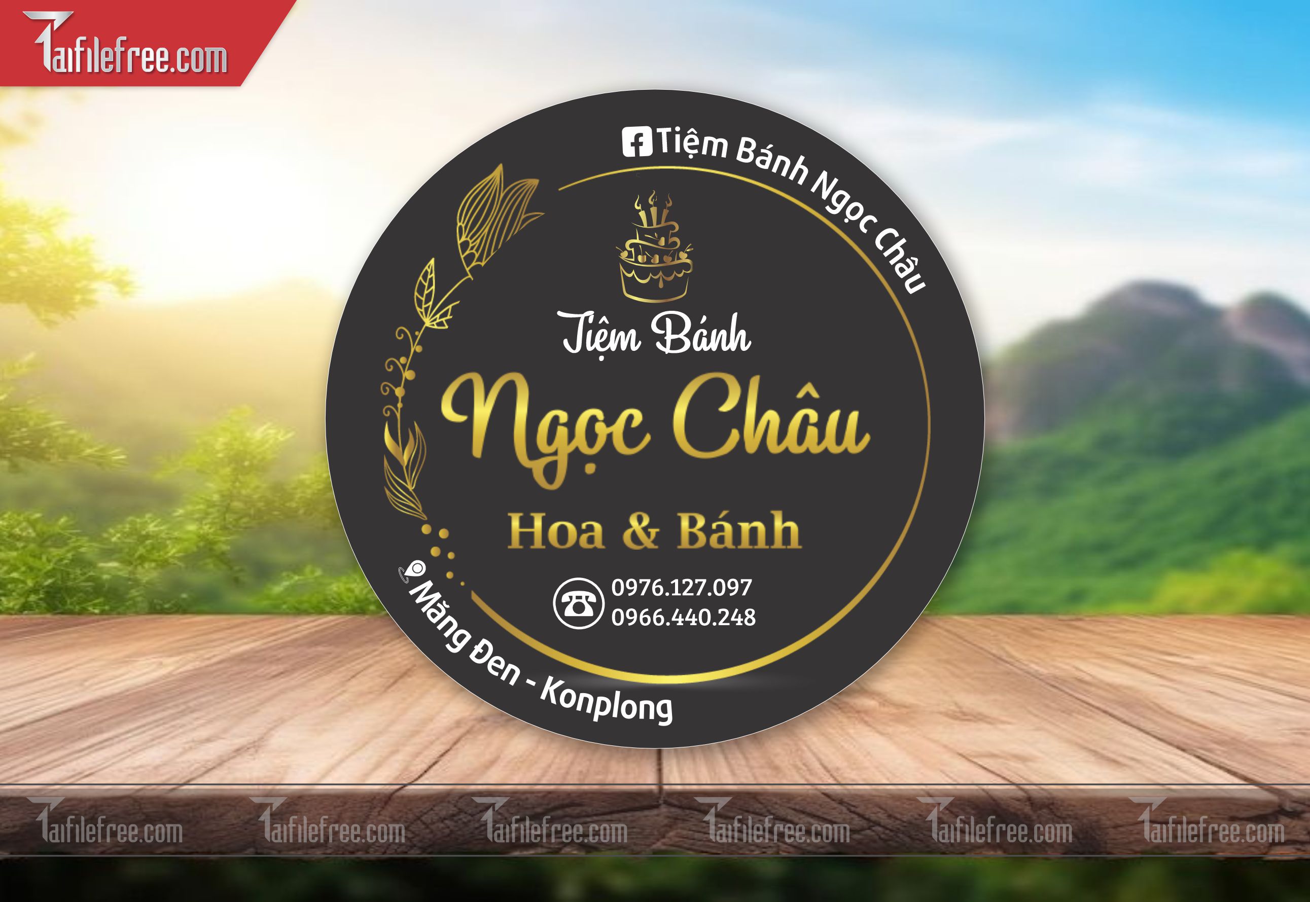 Mẫu Thiết Kế Tem Nhãn Sản Phẩm, Tem Bánh TN53