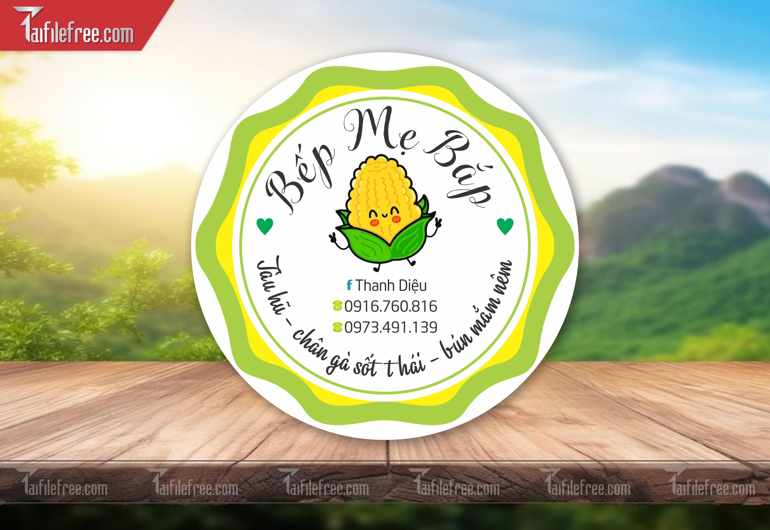Mẫu Thiết Kế Tem Nhãn Sản Phẩm, Tem Bánh TN54