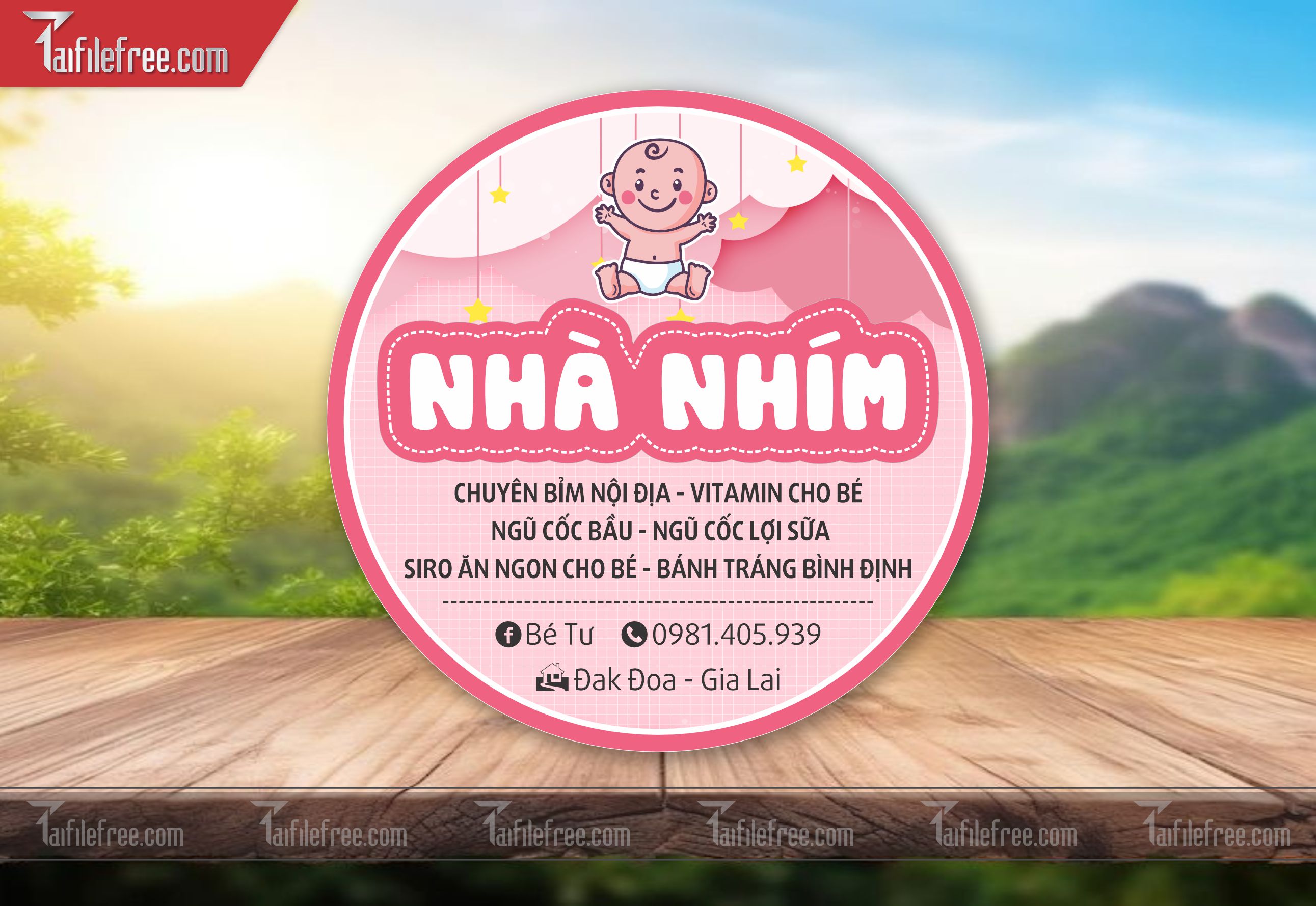 Mẫu Thiết Kế Tem Nhãn, Tem Mẹ Và Bé TN65