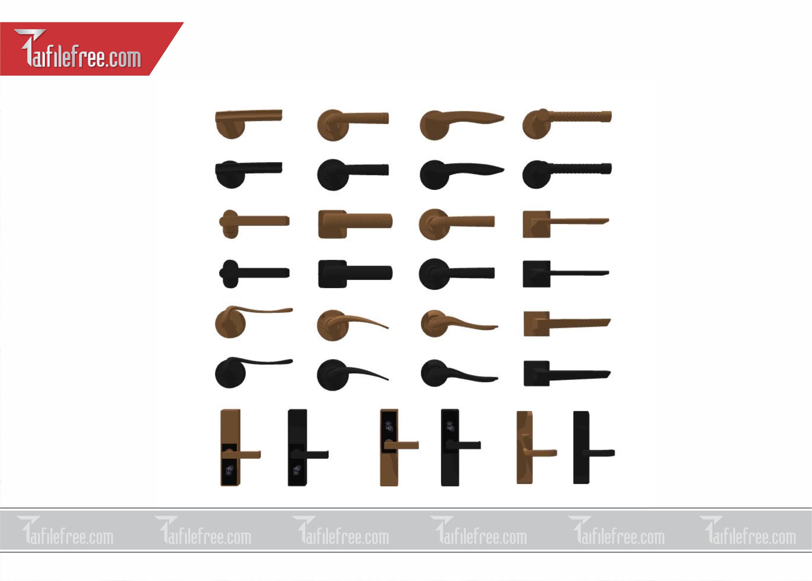 File 3D Sketchup Tay Nắm Cửa_NC02