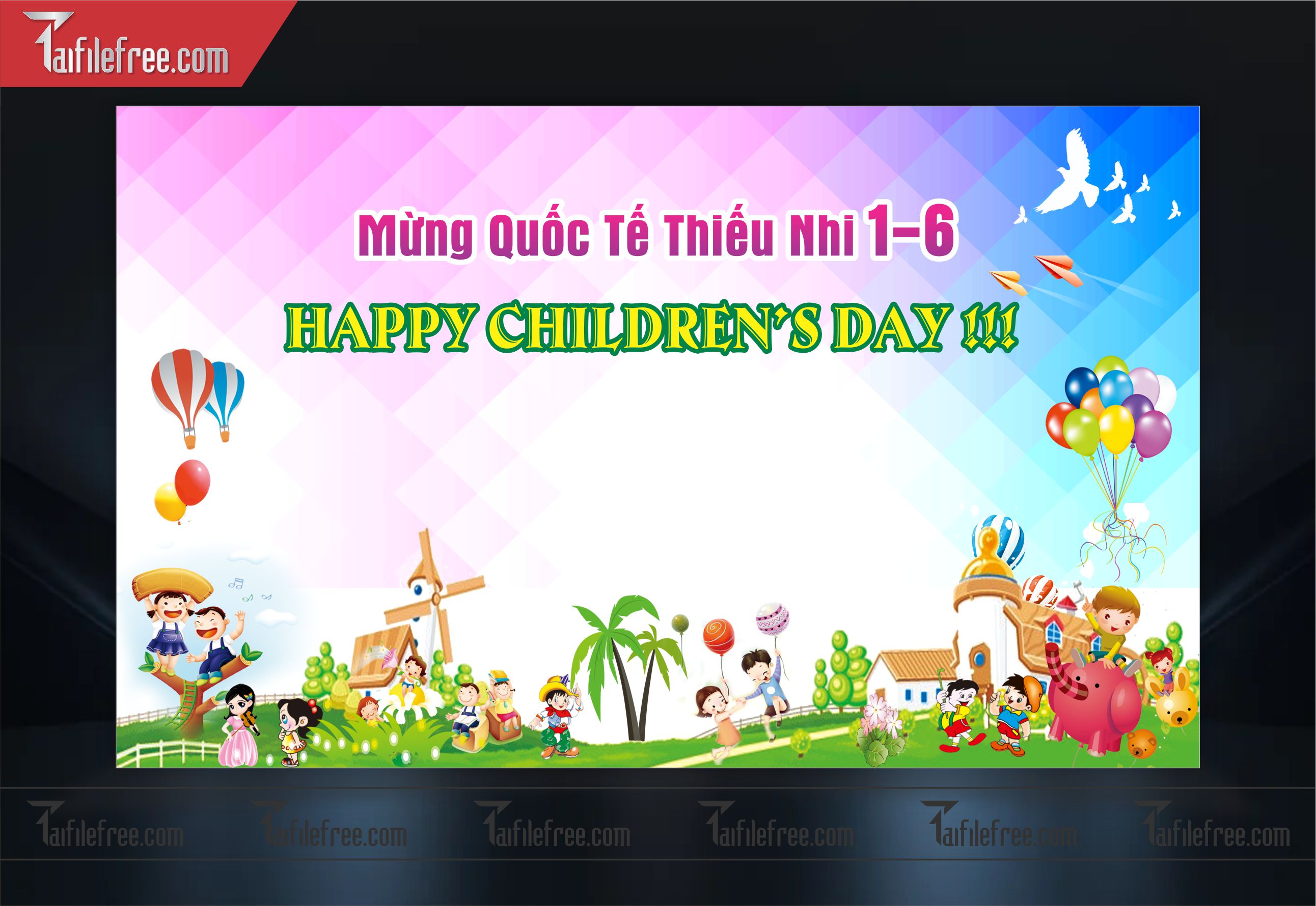 Phông Nền Vui Tết Thiếu Nhi 01/6_TNV02