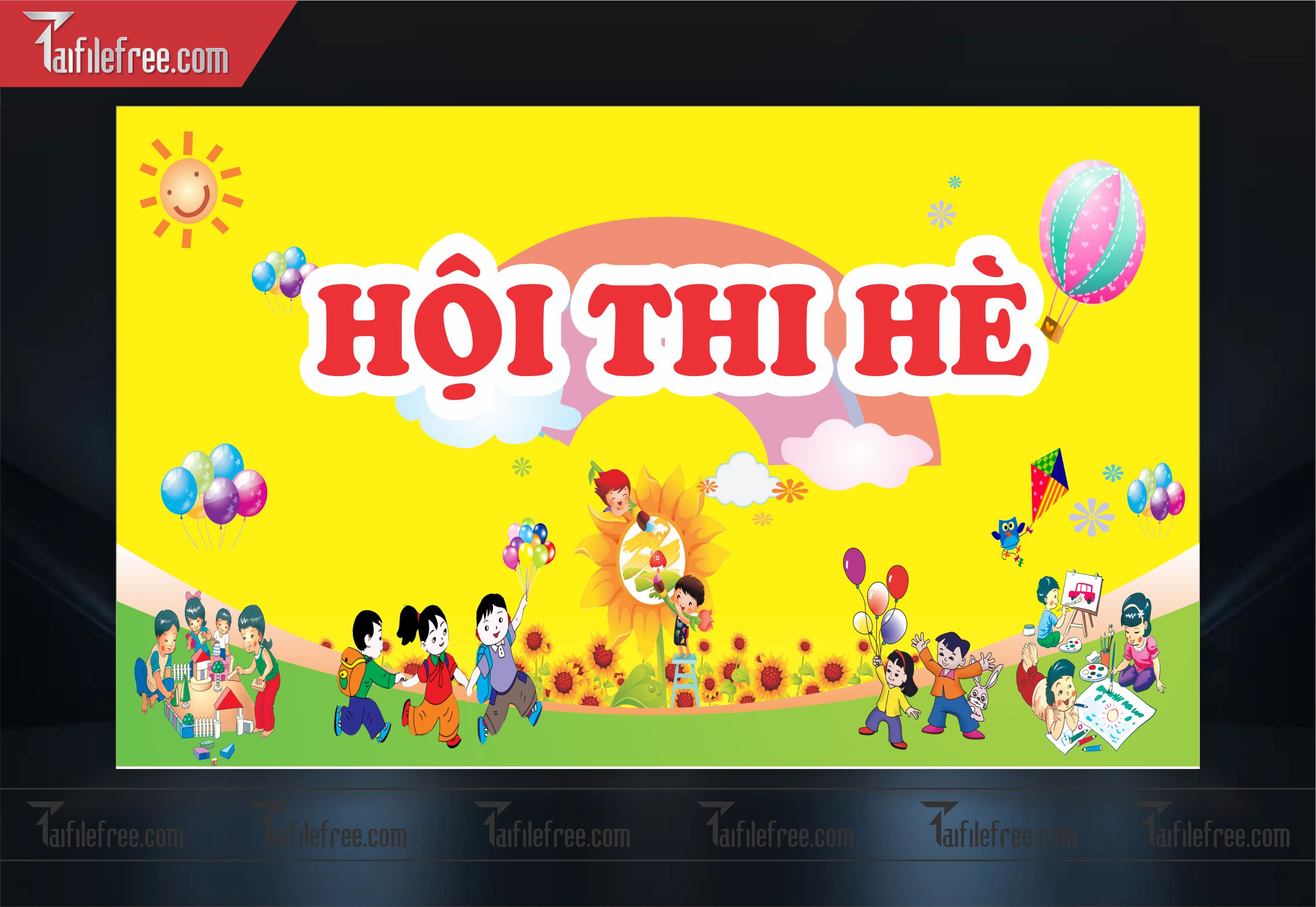 Backdrop Phông Mừng Ngày Quốc Tế Thiếu Nhi_TNV18