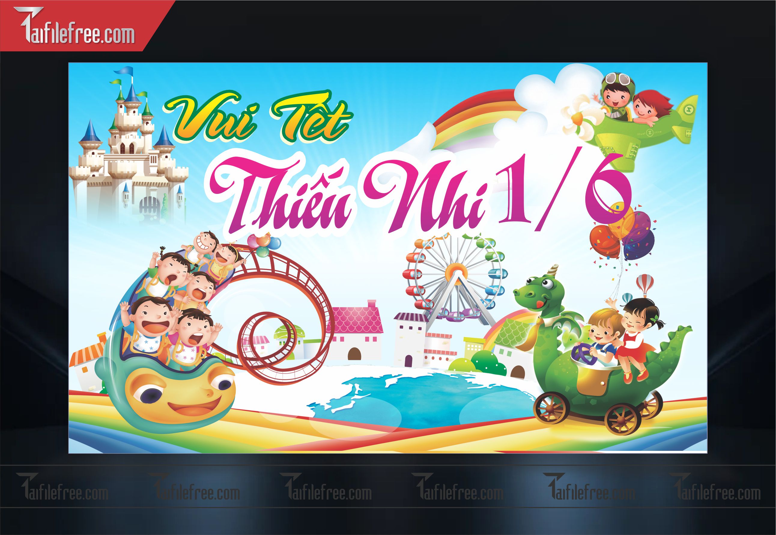 Backdrop Phông Mừng Ngày Quốc Tế Thiếu Nhi_TNV20