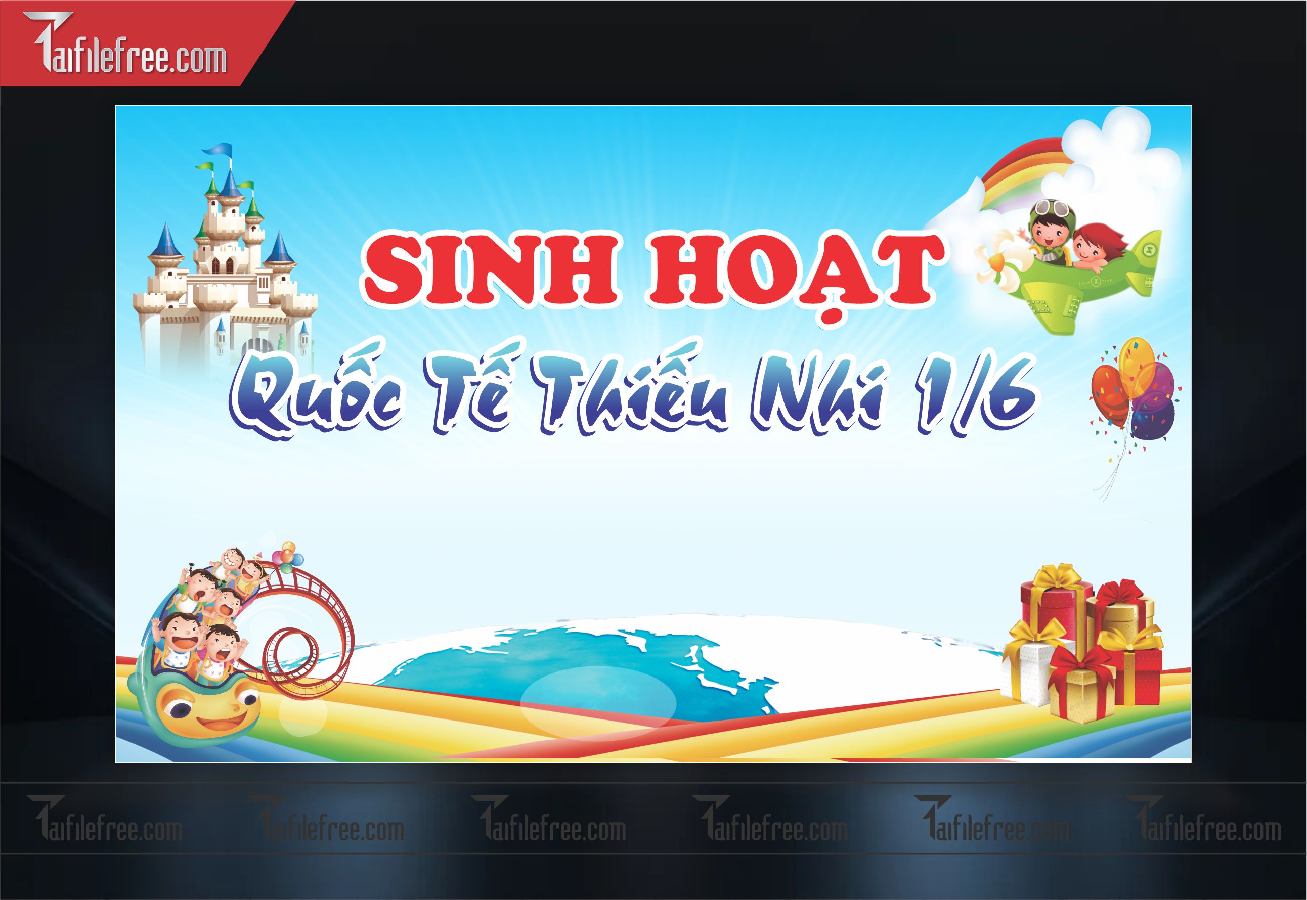 Backdrop Phông Mừng Ngày Quốc Tế Thiếu Nhi_TNV25