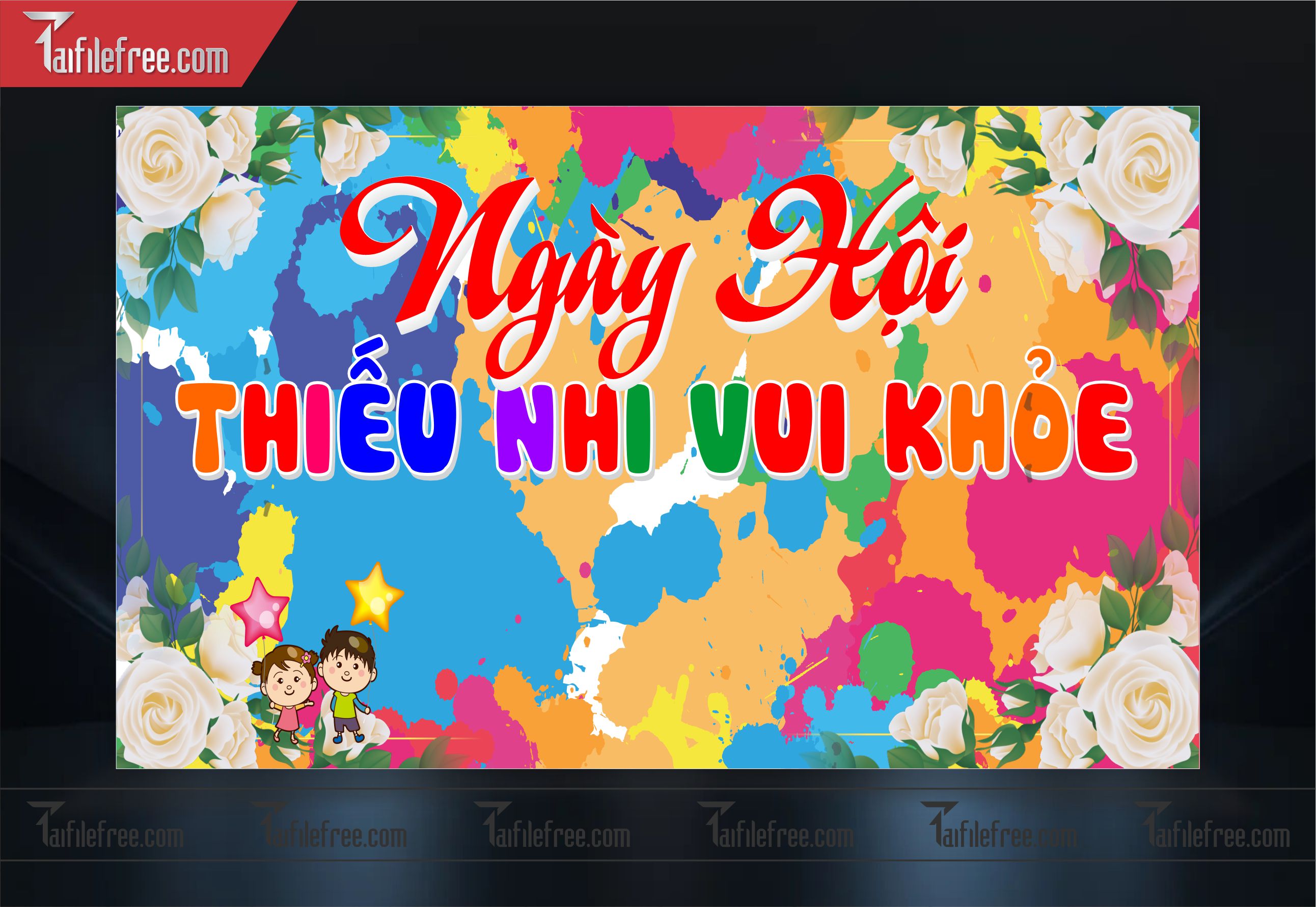 Backdrop Phông Mừng Ngày Quốc Tế Thiếu Nhi_TNV26