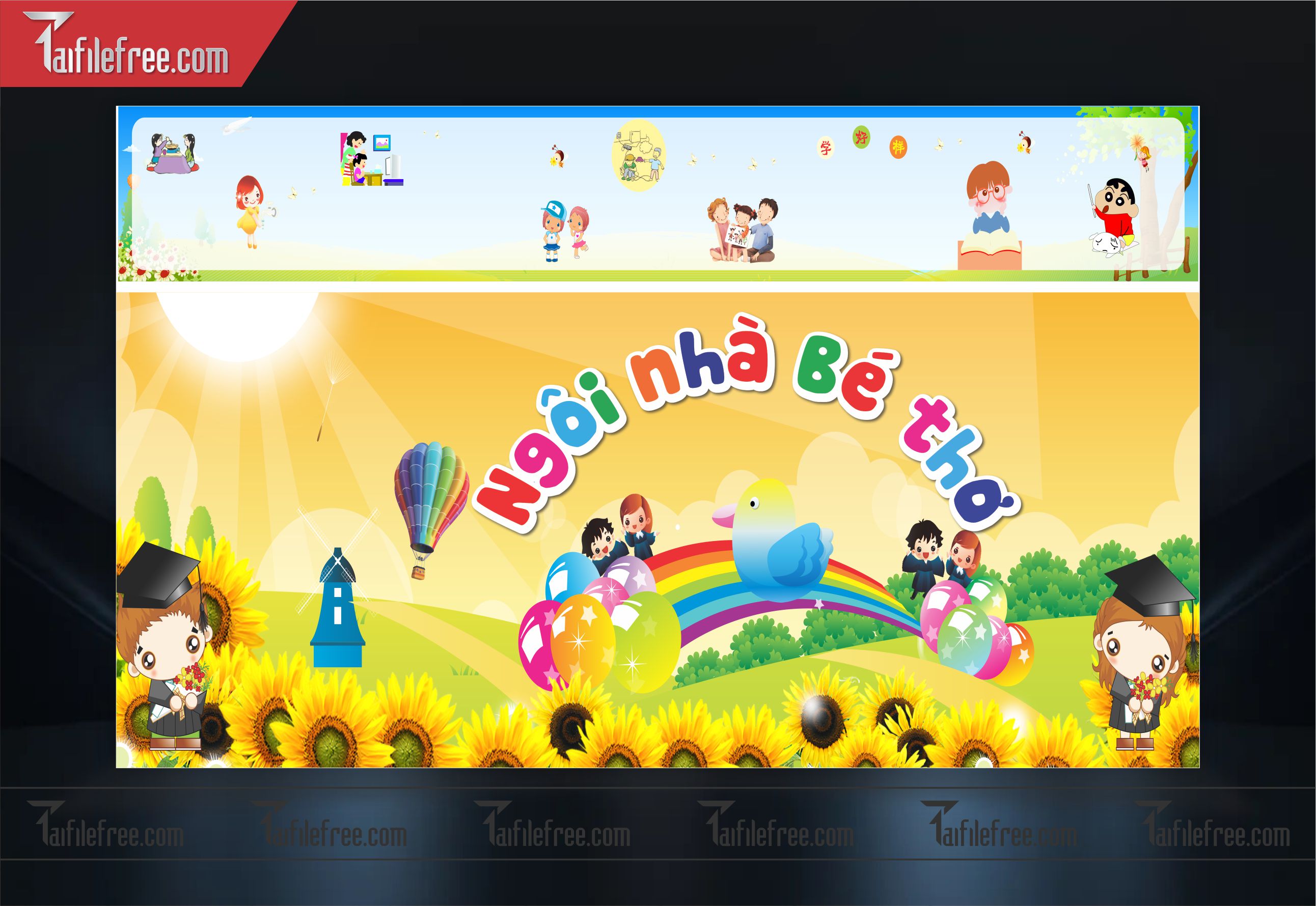 Backdrop Phông Mừng Ngày Quốc Tế Thiếu Nhi_TNV40