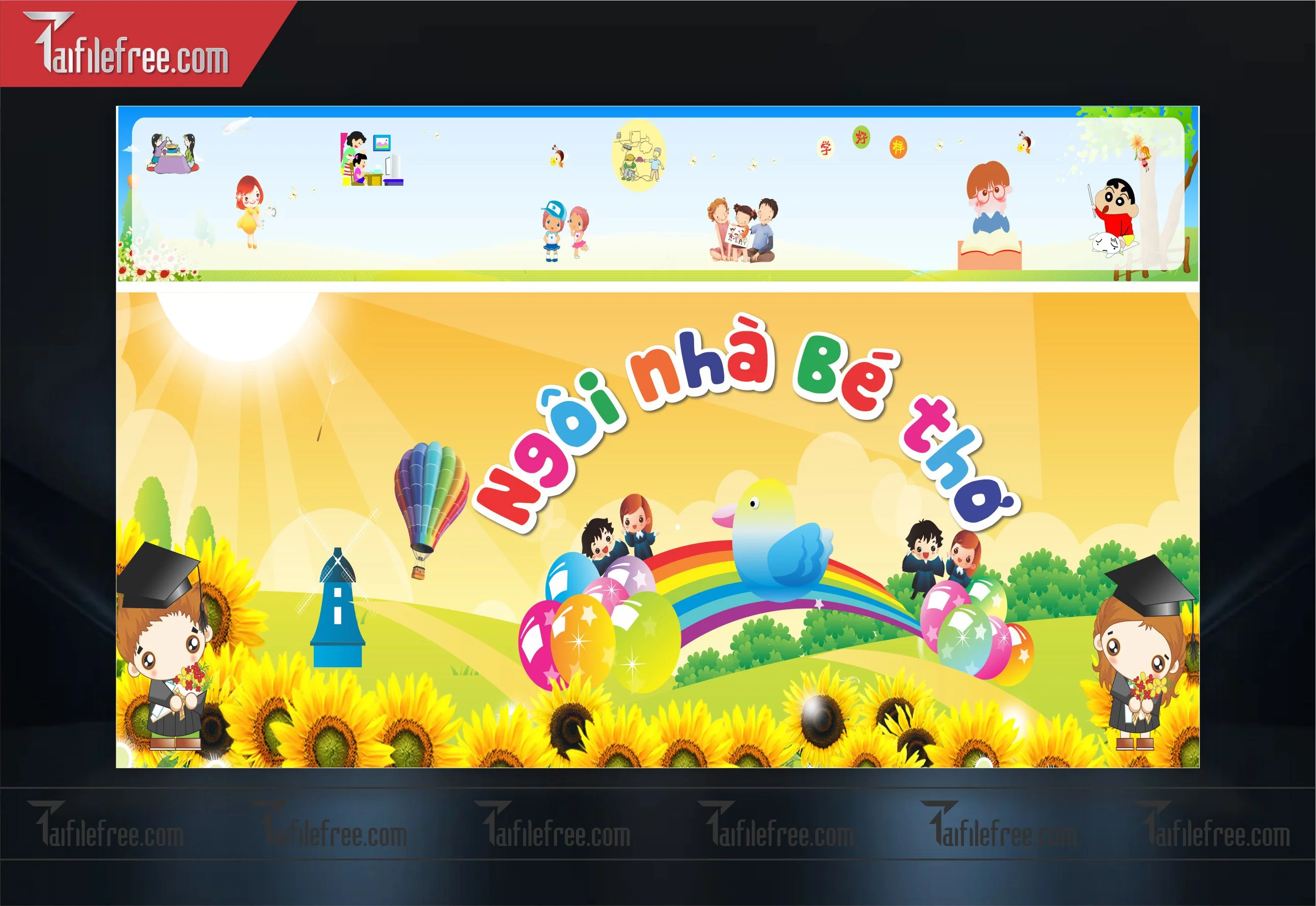 Backdrop Phông Mừng Ngày Quốc Tế Thiếu Nhi_TNV40