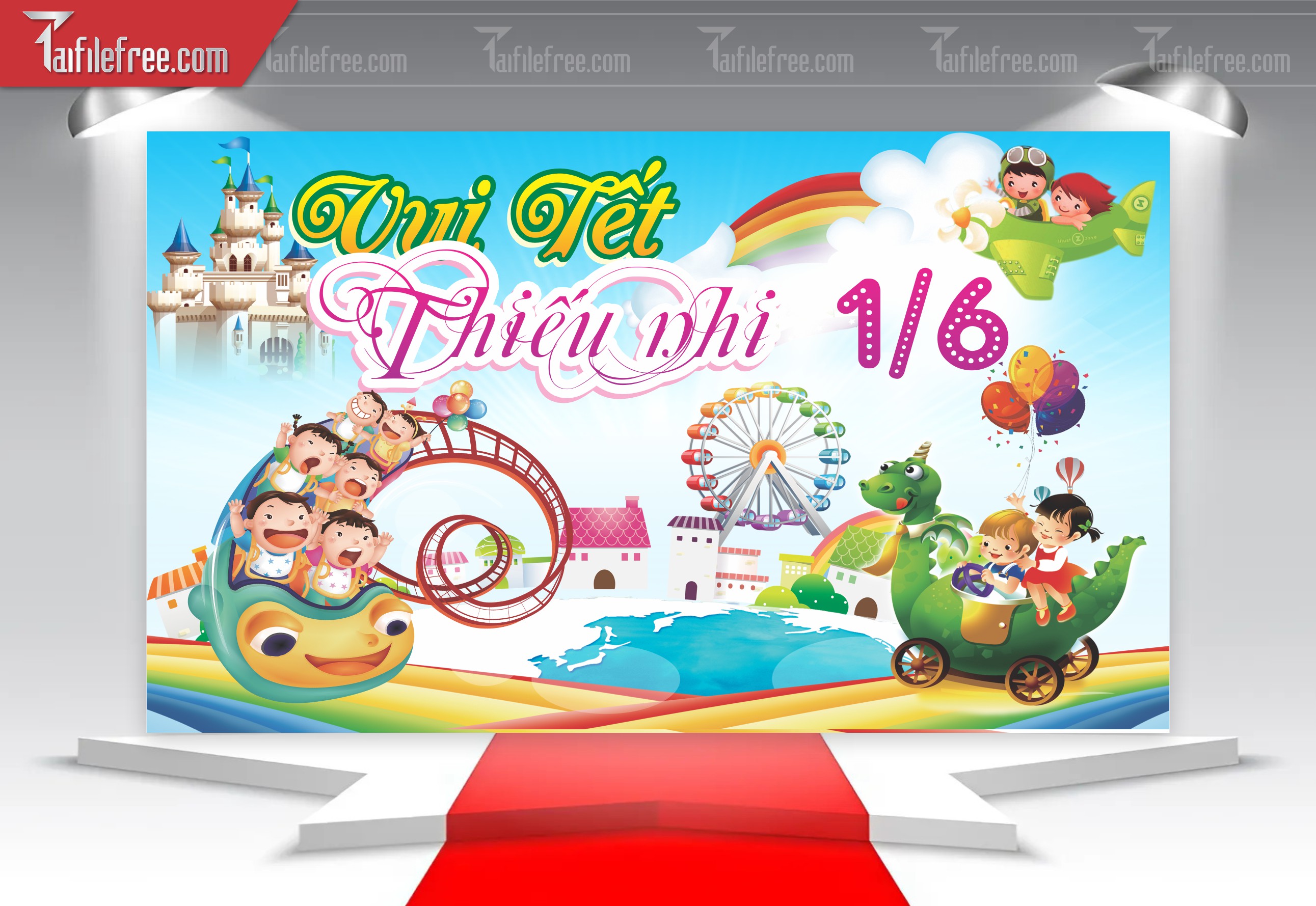 Backdrop Phông Mừng Ngày Quốc Tế Thiếu Nhi_TNV46