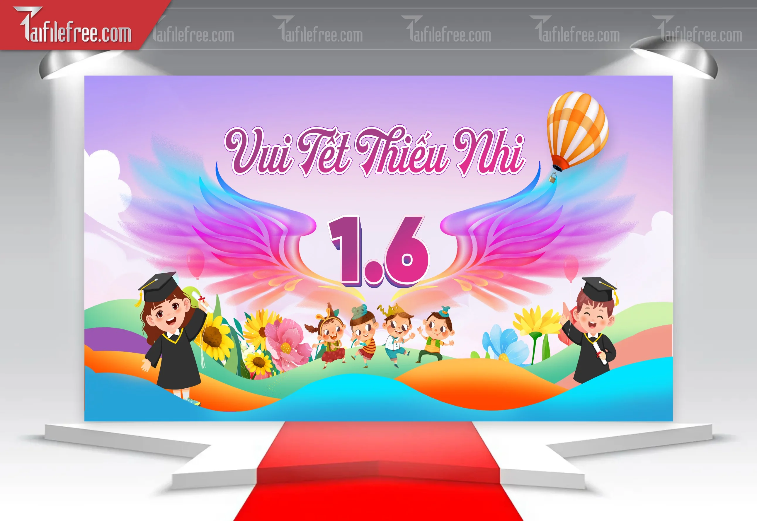Backdrop Phông Mừng Ngày Quốc Tế Thiếu Nhi_TNV49