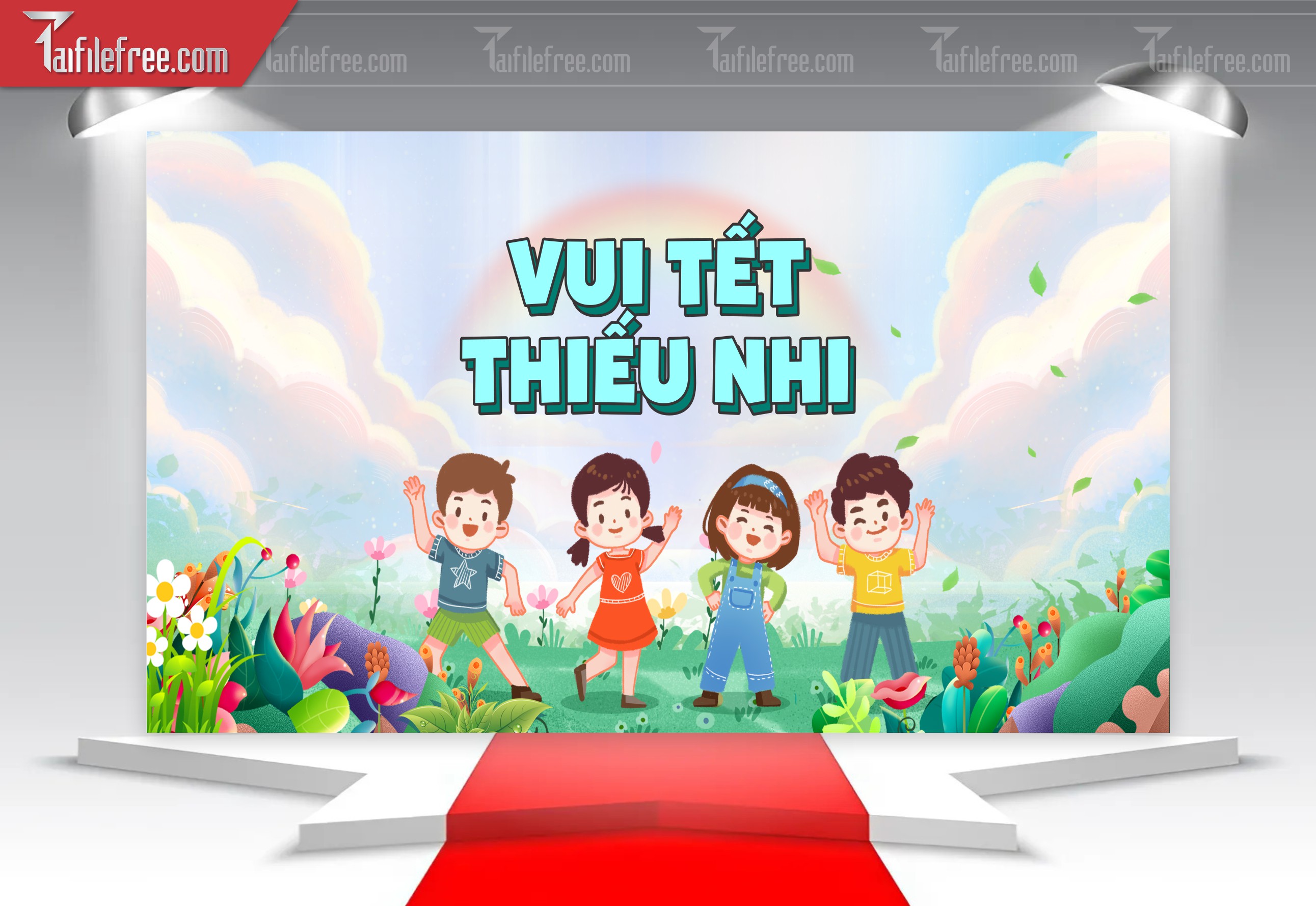 Backdrop Phông Mừng Ngày Quốc Tế Thiếu Nhi_TNV54