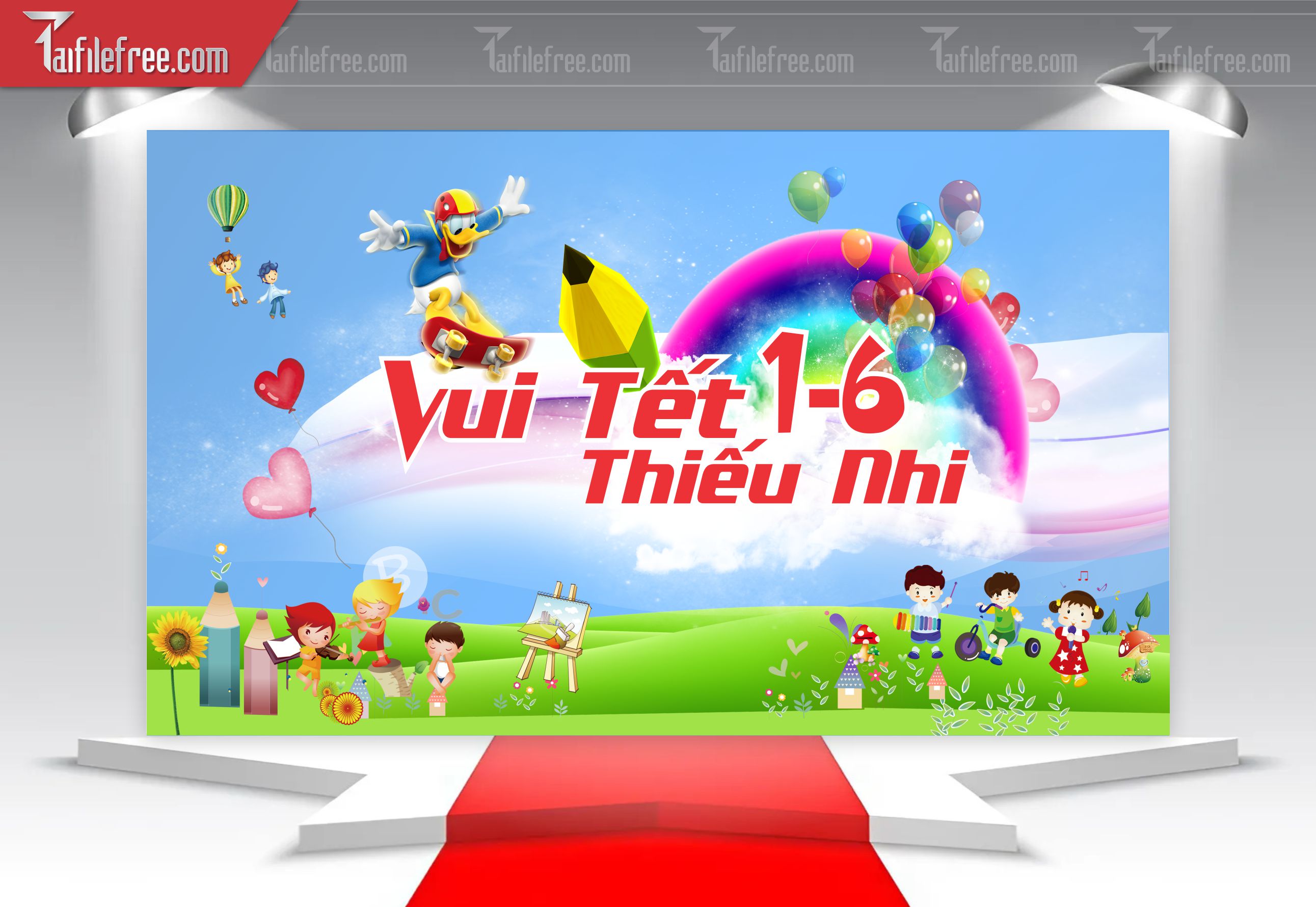 Backdrop Phông Mừng Ngày Quốc Tế Thiếu Nhi_TNV59