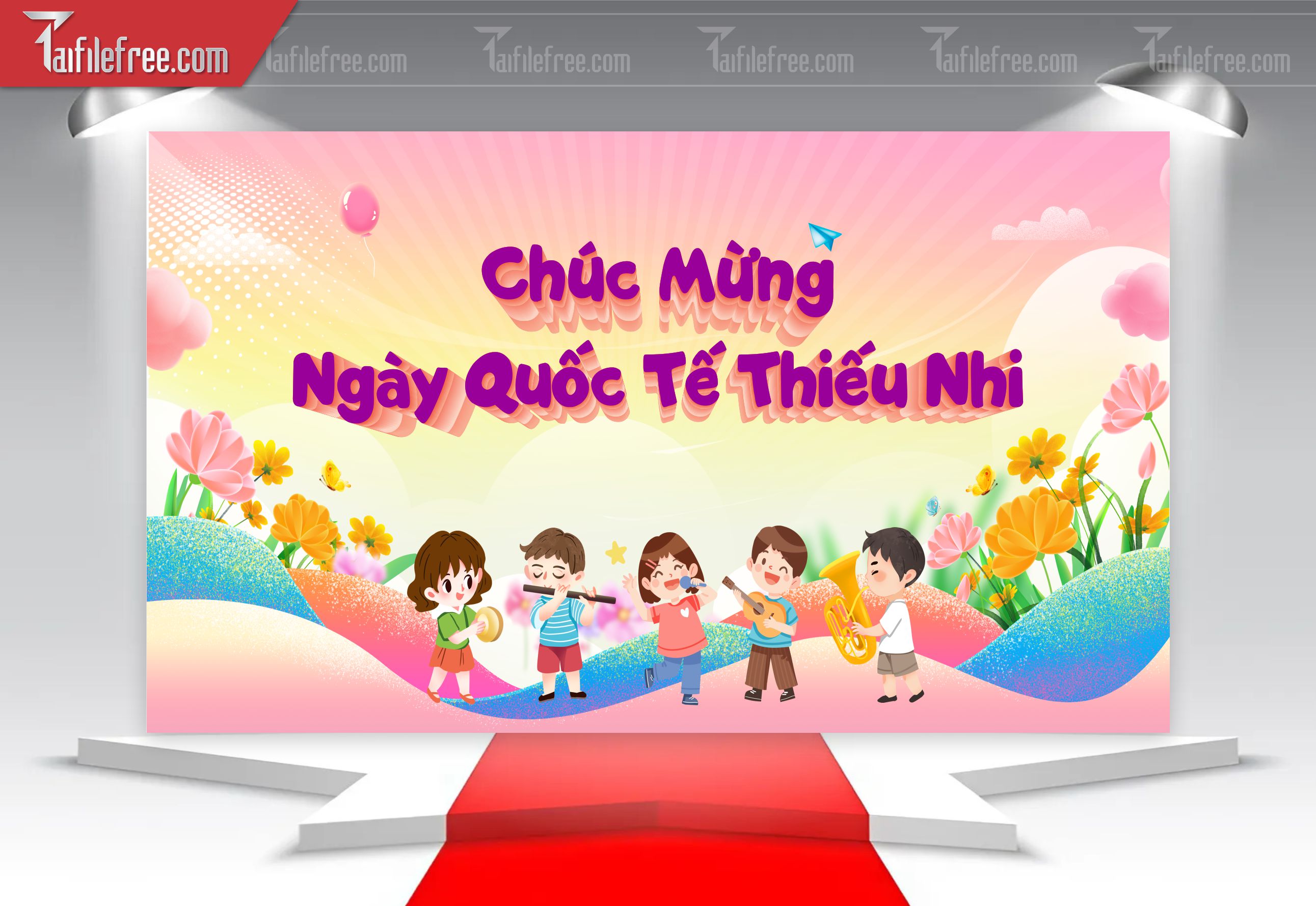 Backdrop Phông Mừng Ngày Quốc Tế Thiếu Nhi_TNV60