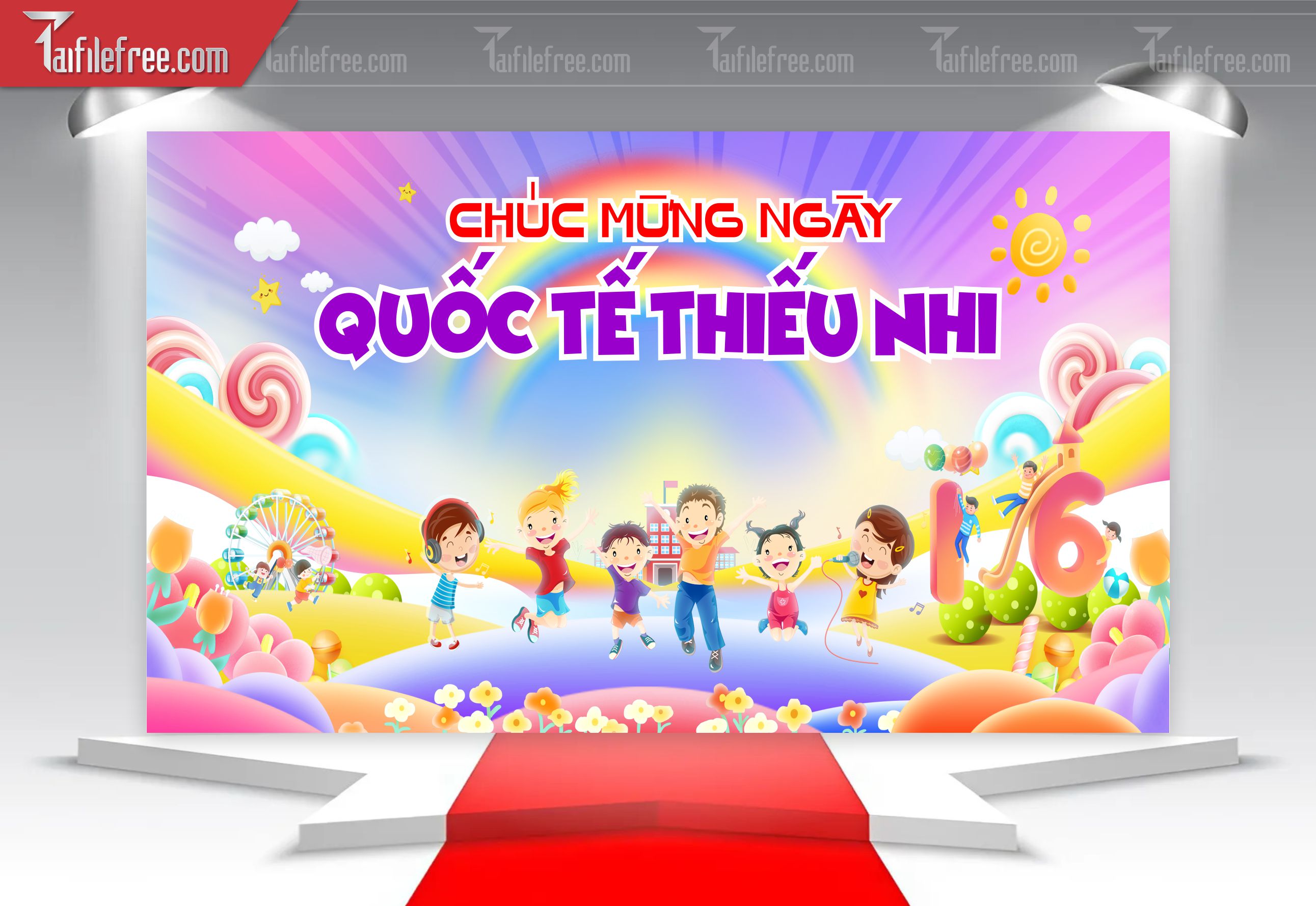 Backdrop Phông Mừng Ngày Quốc Tế Thiếu Nhi_TNV62
