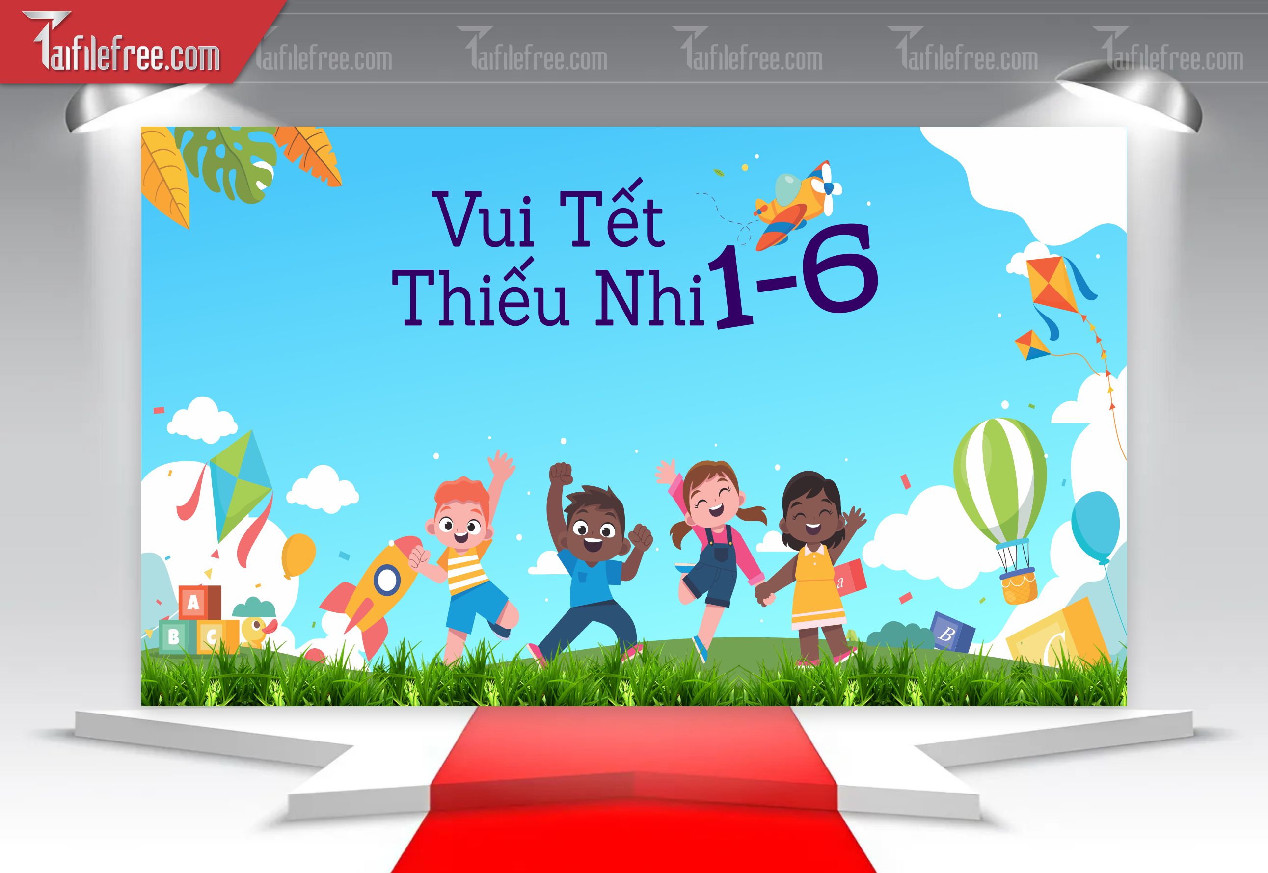 Backdrop Phông Mừng Ngày Quốc Tế Thiếu Nhi_TNV63
