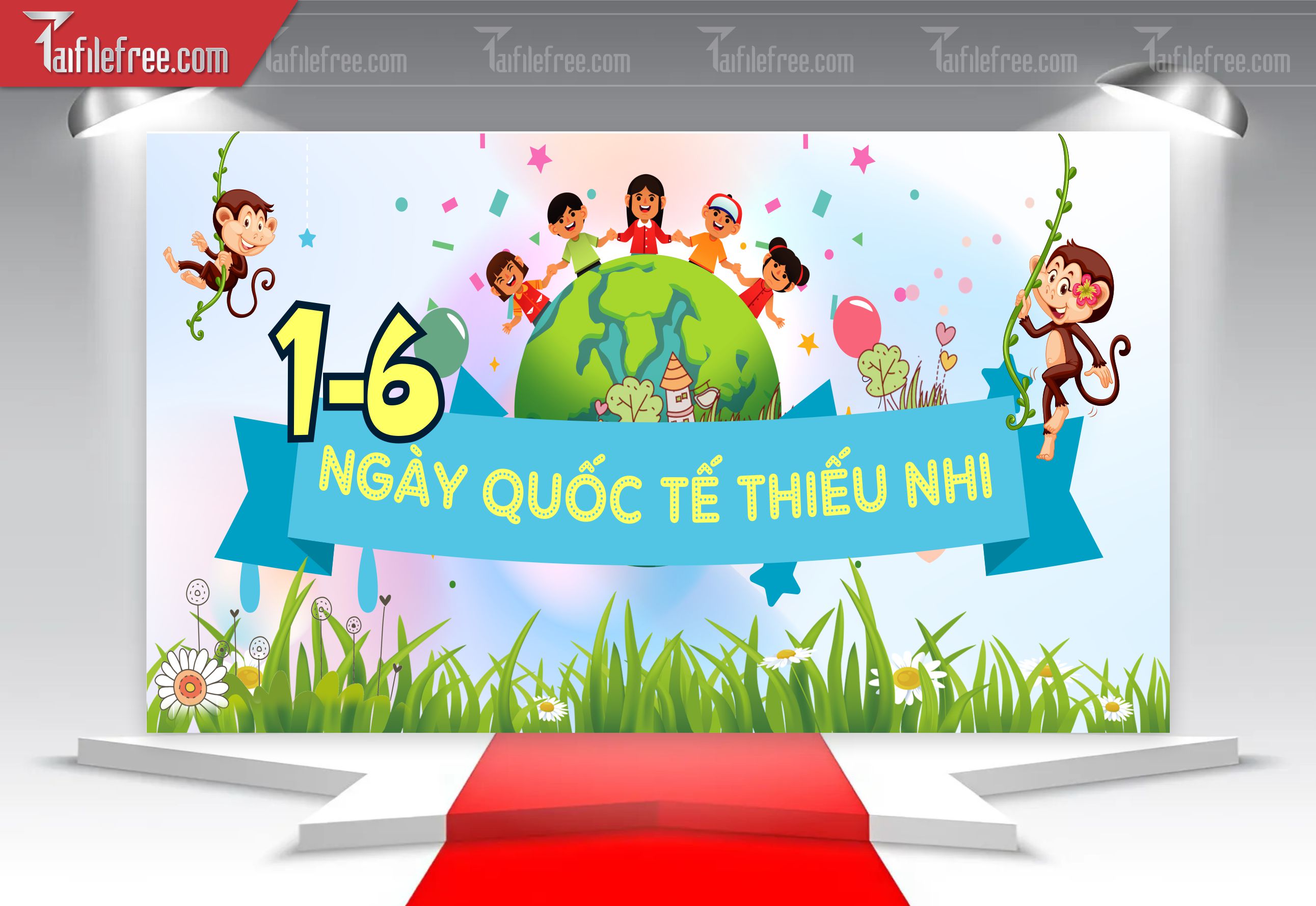 Backdrop Phông Mừng Ngày Quốc Tế Thiếu Nhi_TNV64