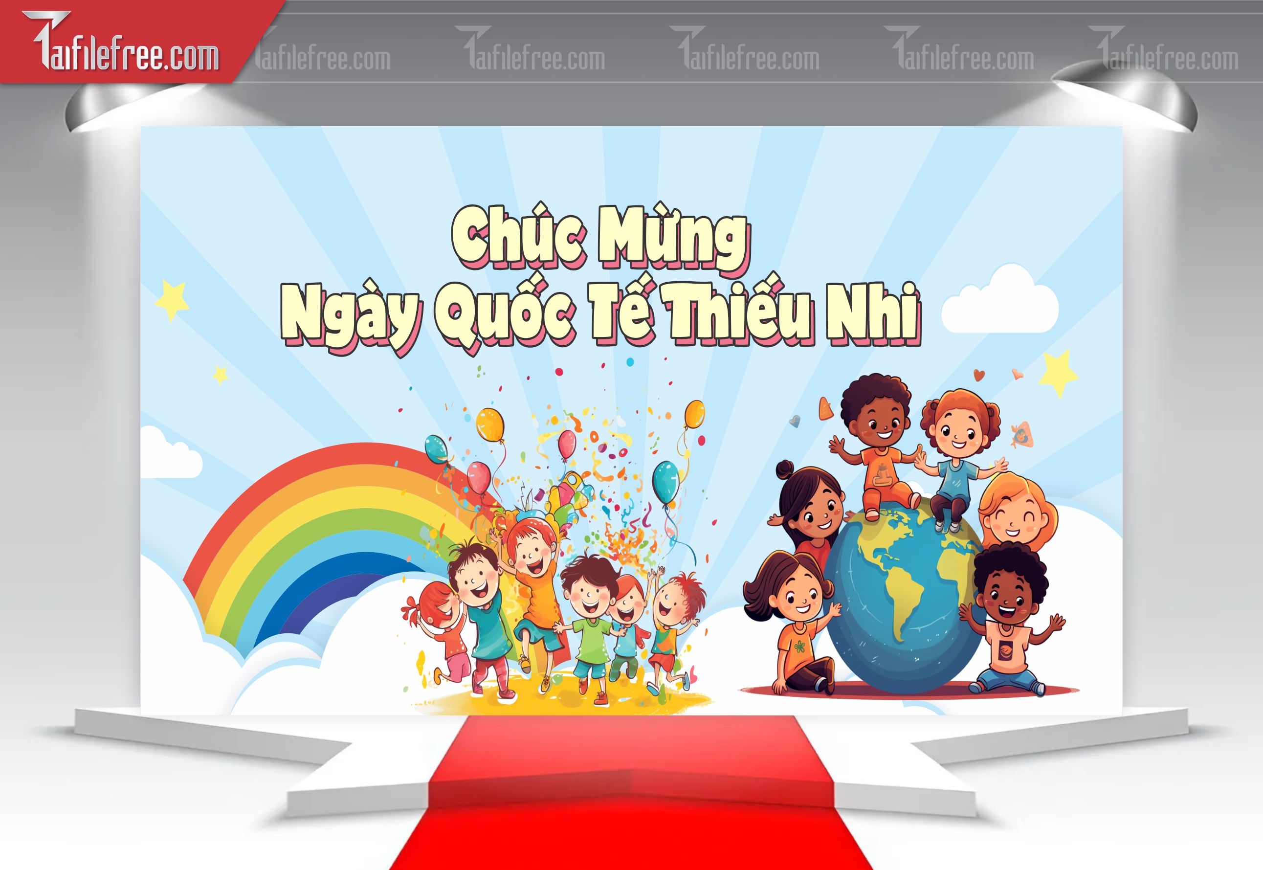 Backdrop Phông Mừng Ngày Quốc Tế Thiếu Nhi_TNV70