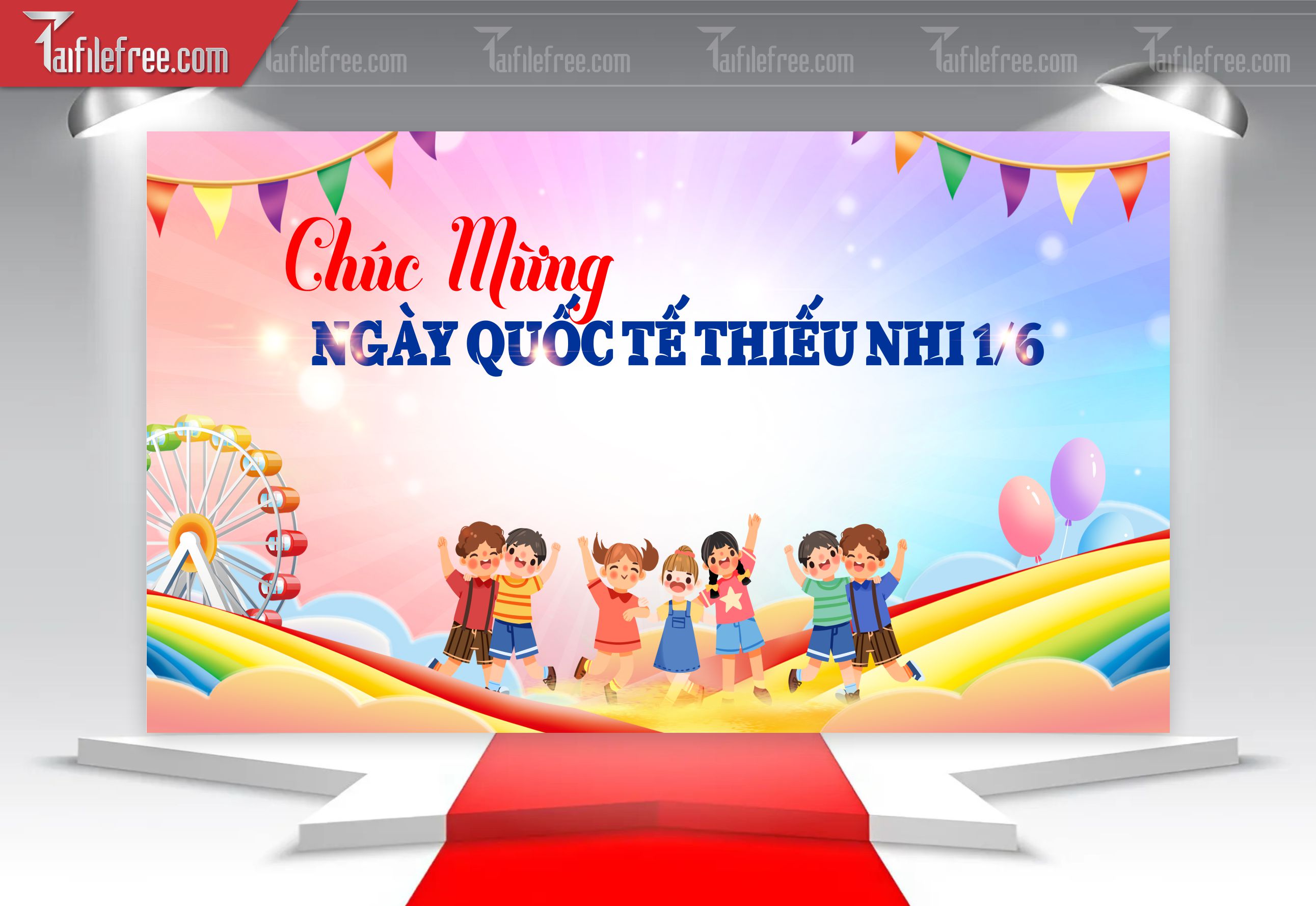 Backdrop Phông Mừng Ngày Quốc Tế Thiếu Nhi_TNV74