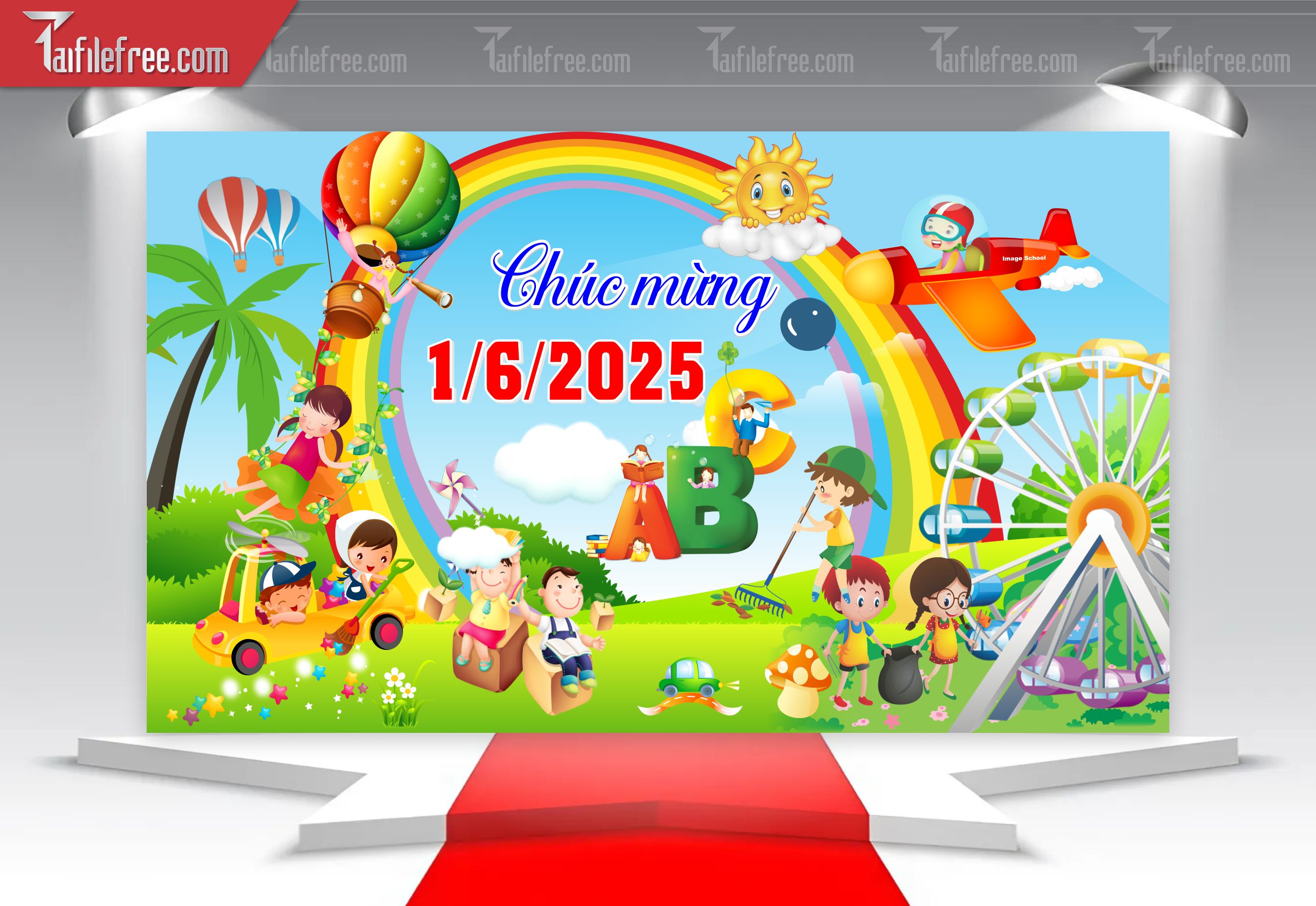 Backdrop Phông Mừng Ngày Quốc Tế Thiếu Nhi_TNV78