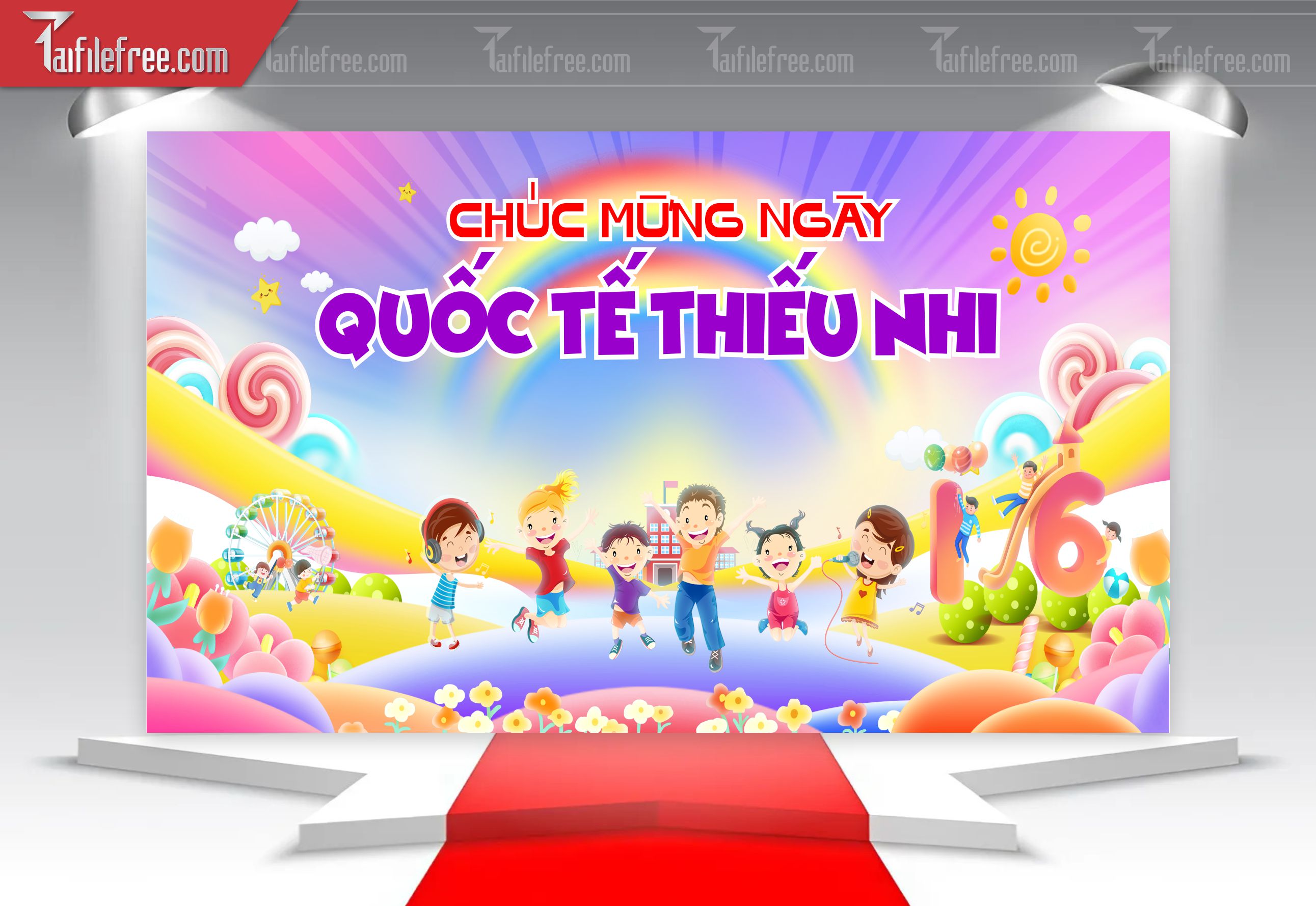 Backdrop Phông Mừng Ngày Quốc Tế Thiếu Nhi_TNV84
