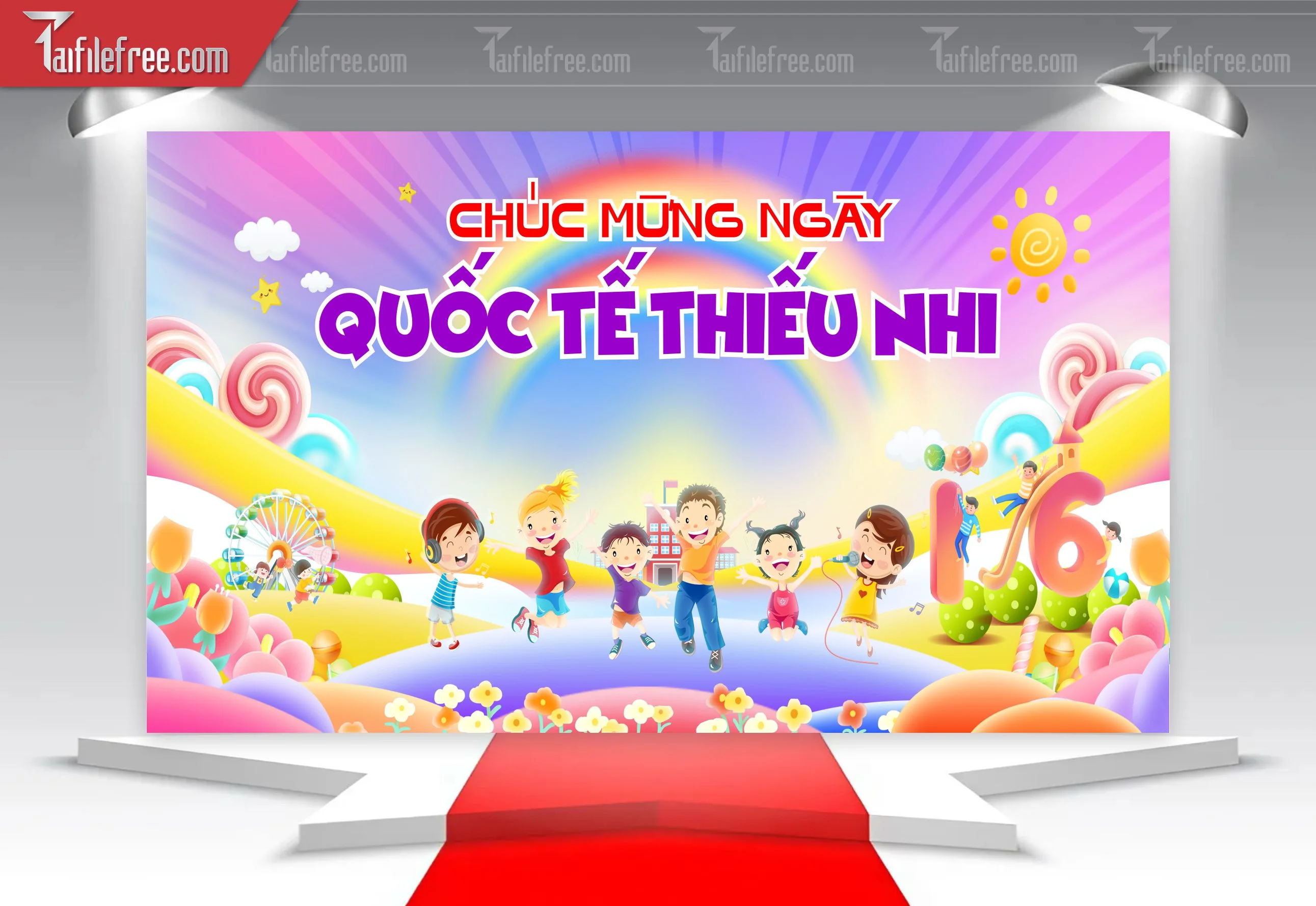 Backdrop Phông Mừng Ngày Quốc Tế Thiếu Nhi_TNV84