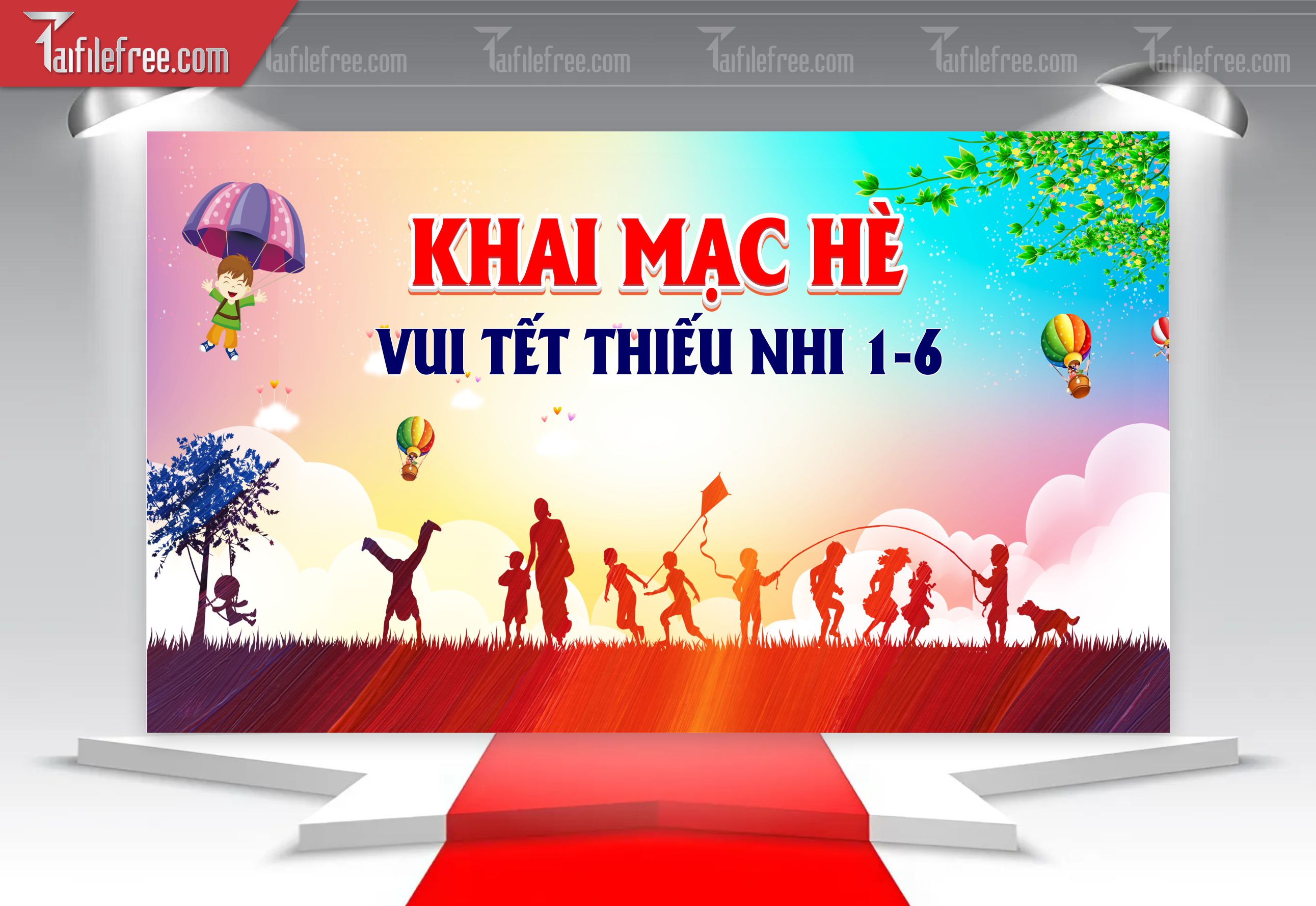 Backdrop Phông Mừng Ngày Quốc Tế Thiếu Nhi_TNV88