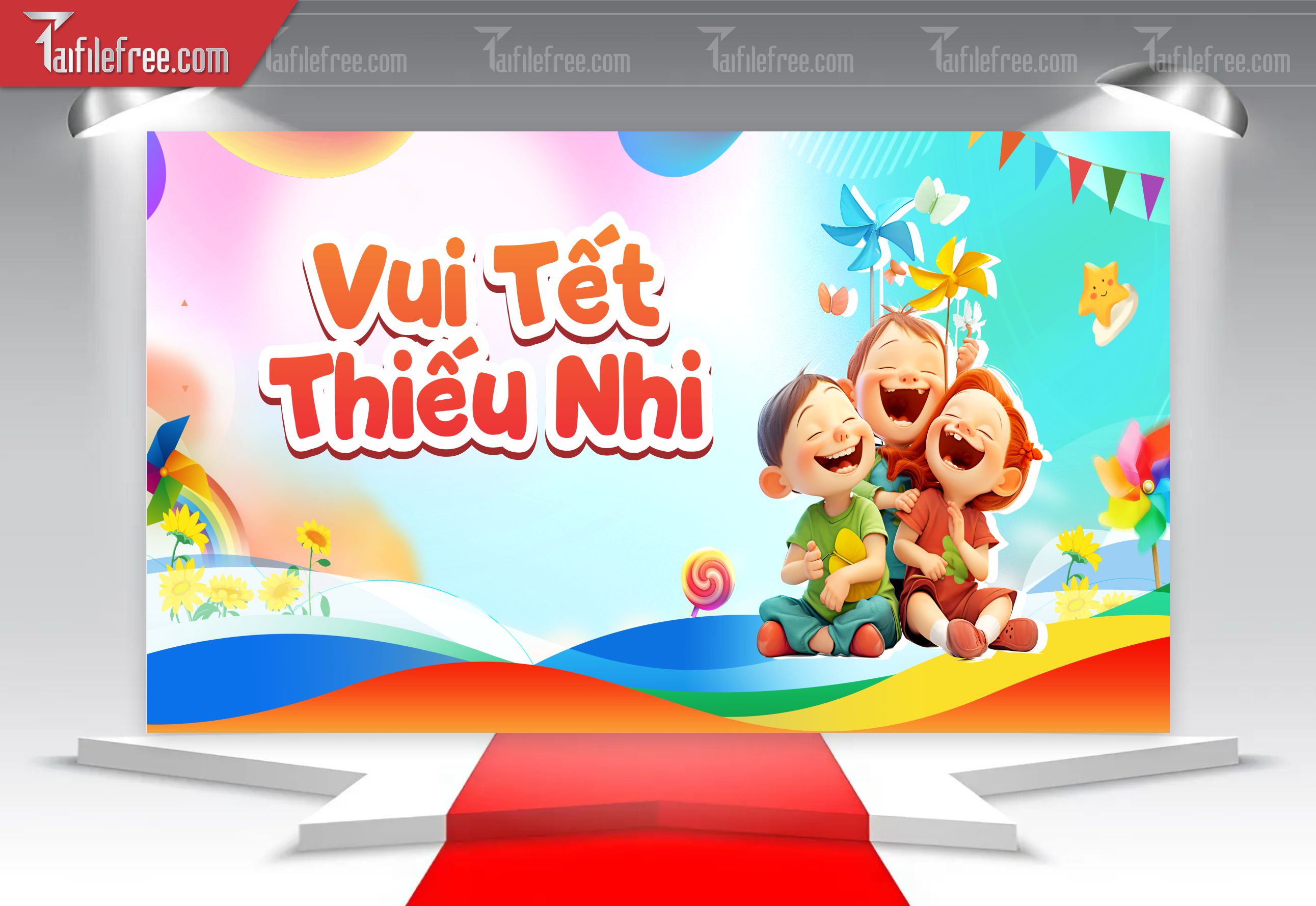Backdrop Phông Mừng Ngày Quốc Tế Thiếu Nhi_TNV89