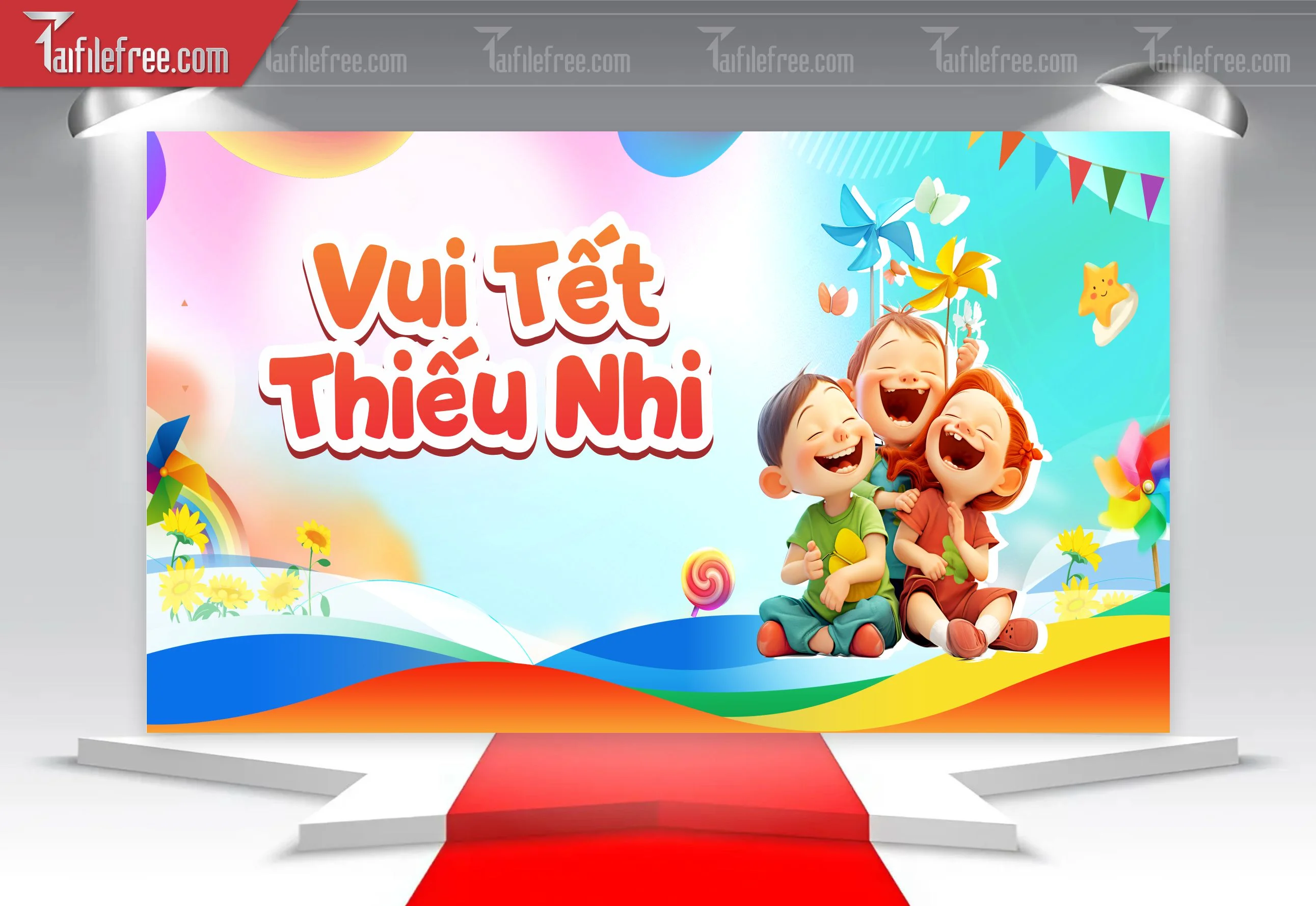 Backdrop Phông Mừng Ngày Quốc Tế Thiếu Nhi_TNV89