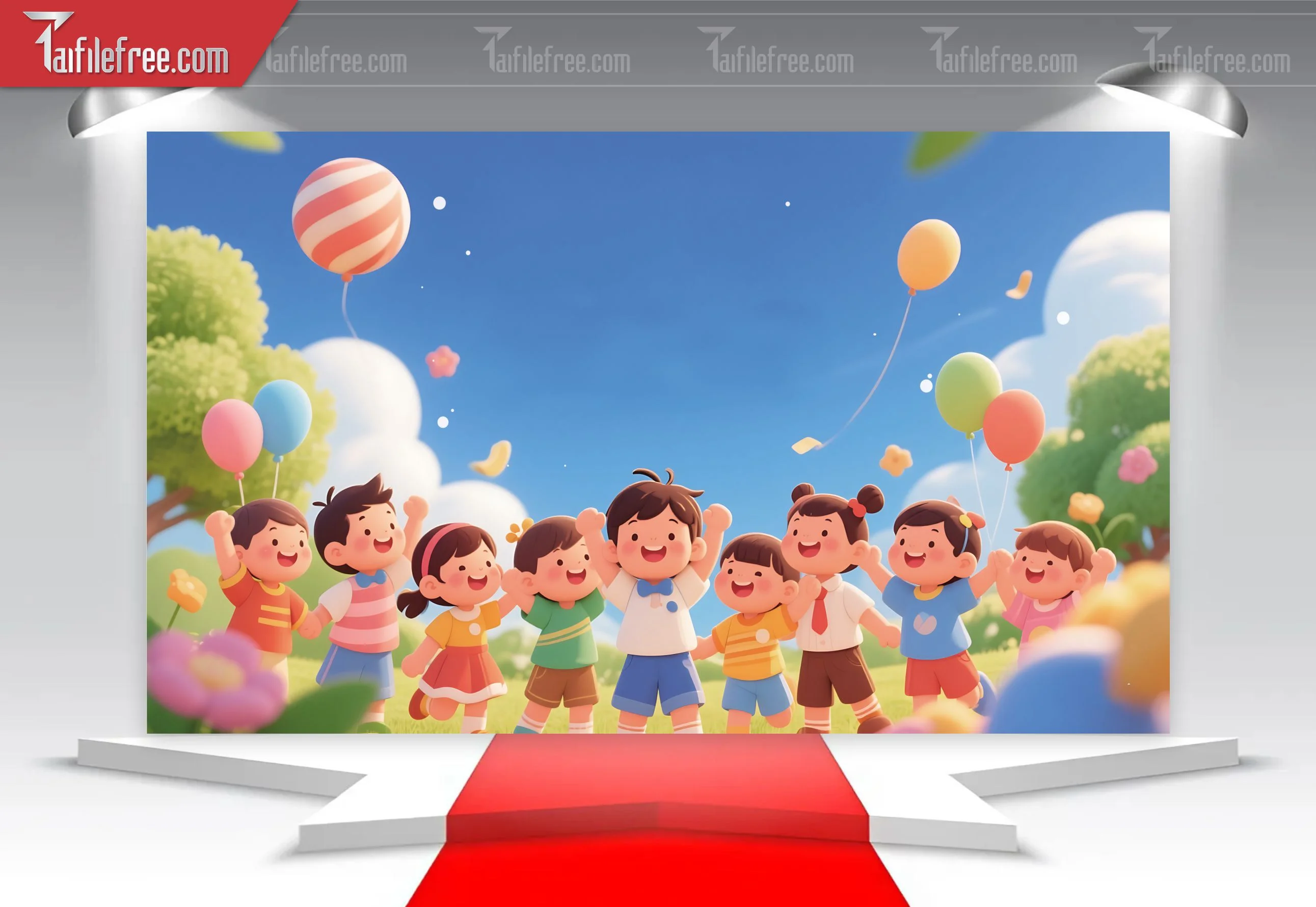 Backdrop Phông Mừng Ngày Quốc Tế Thiếu Nhi_TNV90