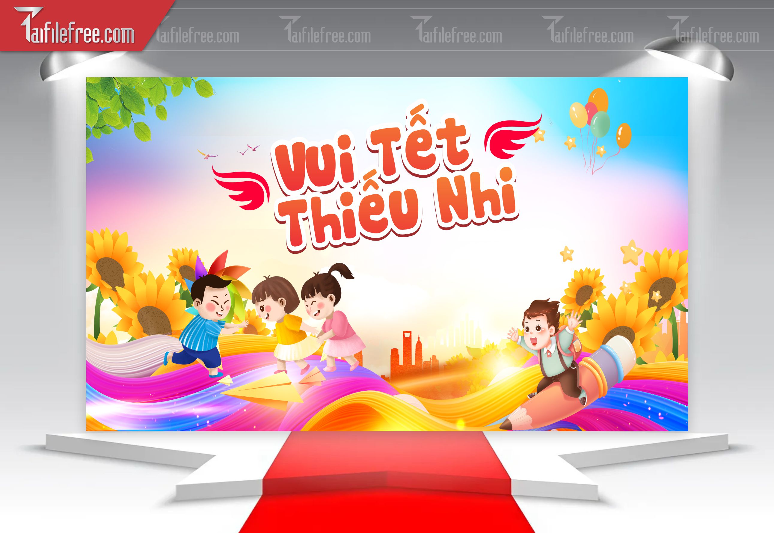 Backdrop Phông Mừng Ngày Quốc Tế Thiếu Nhi_TNV91