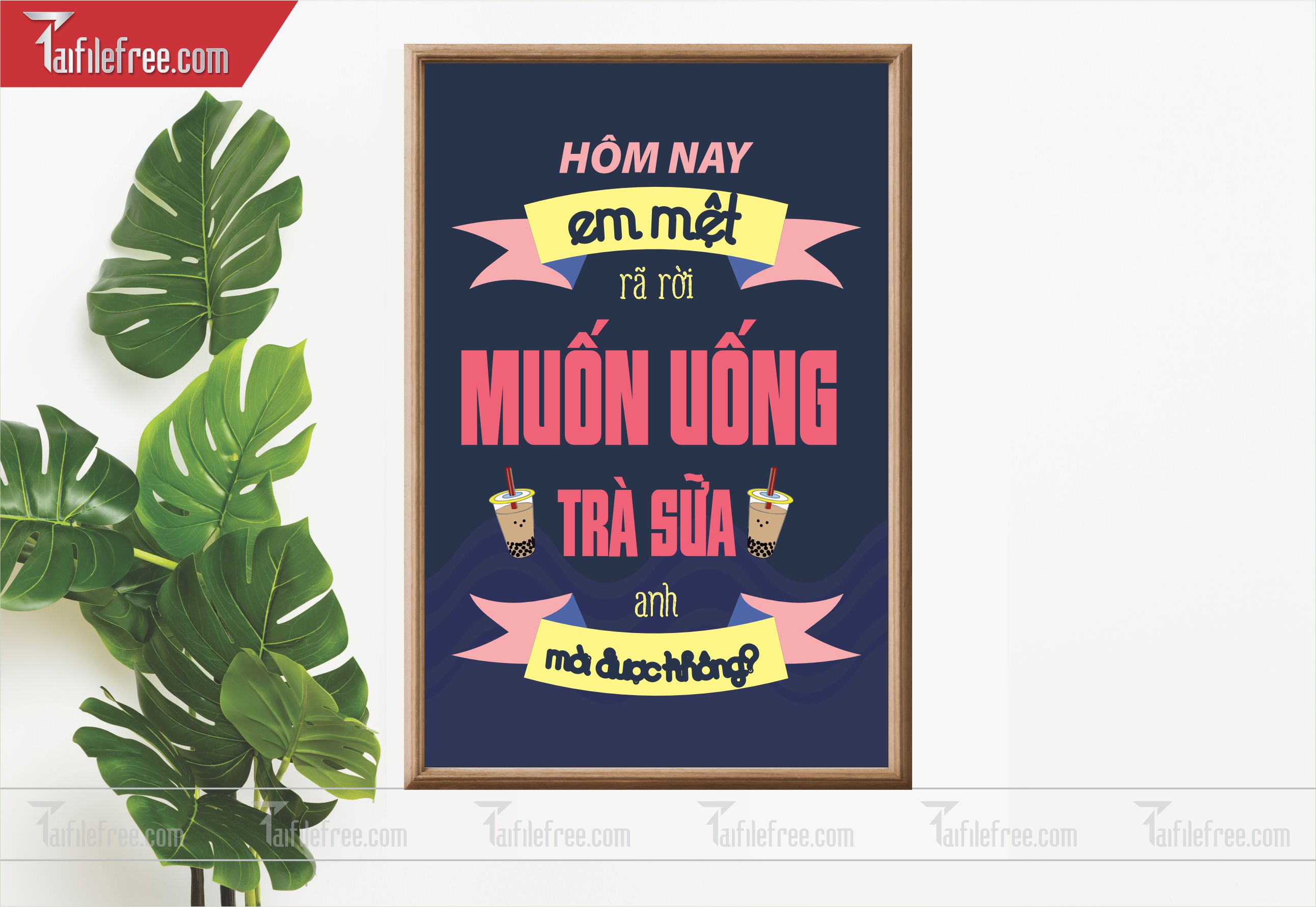 File Thiết Kế Tranh Dán Tường Quán Caffe-Trà Sữa_TP09