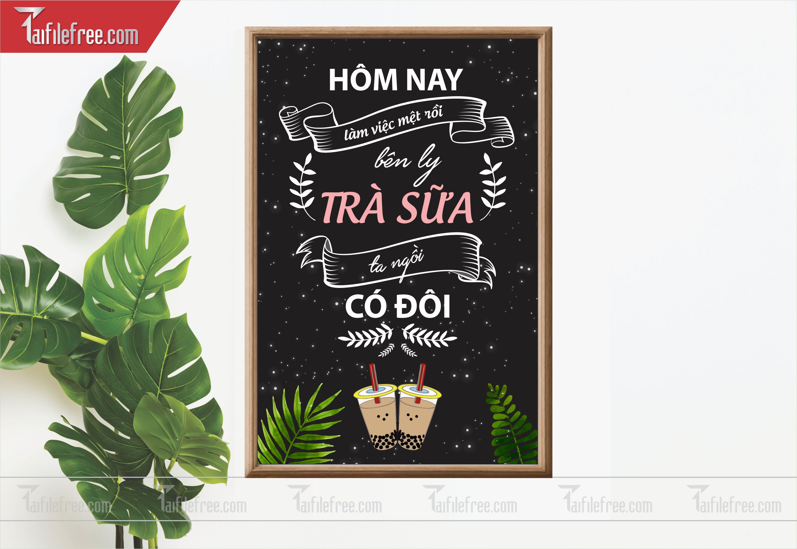File Thiết Kế Tranh Dán Tường Quán Caffe-Trà Sữa_TP14