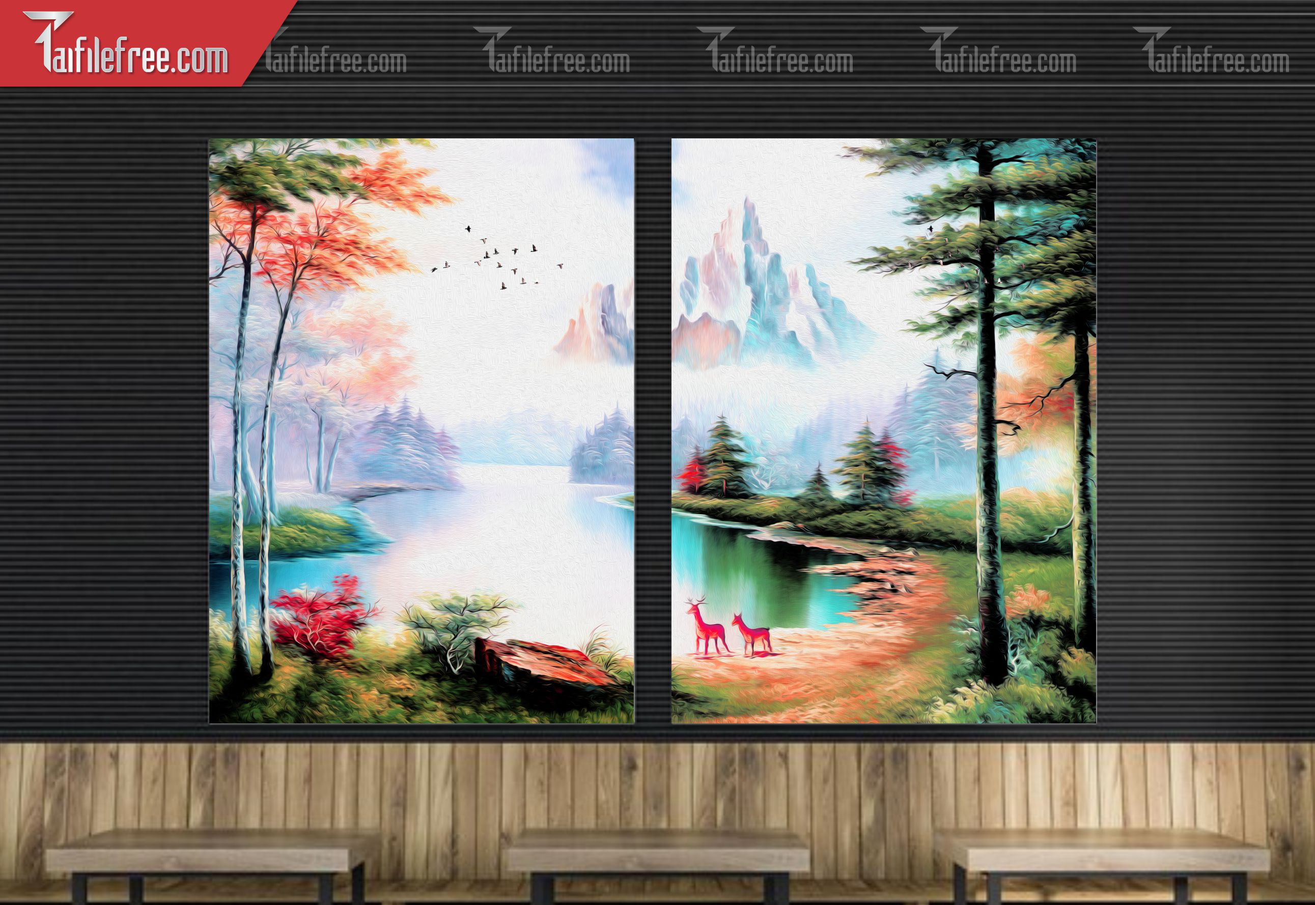 File Thiết Kế Tranh Tường Quán Cà Phê, Trà Sữa_TP36